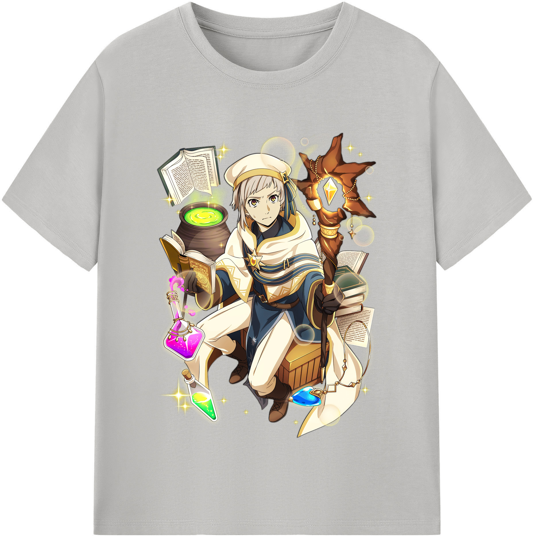 （画像用） 文豪ストレイドッグス Bungo Stray Dogs 綿100％半袖Tシャツ（フロントプリント）