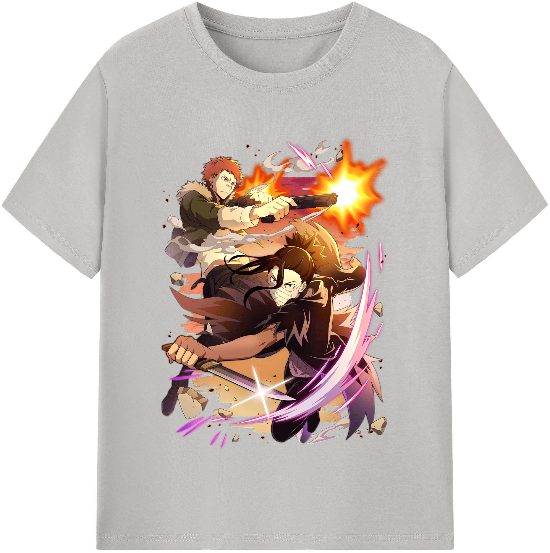 （画像用） 文豪ストレイドッグス Bungo Stray Dogs 綿100％半袖Tシャツ（フロントプリント）