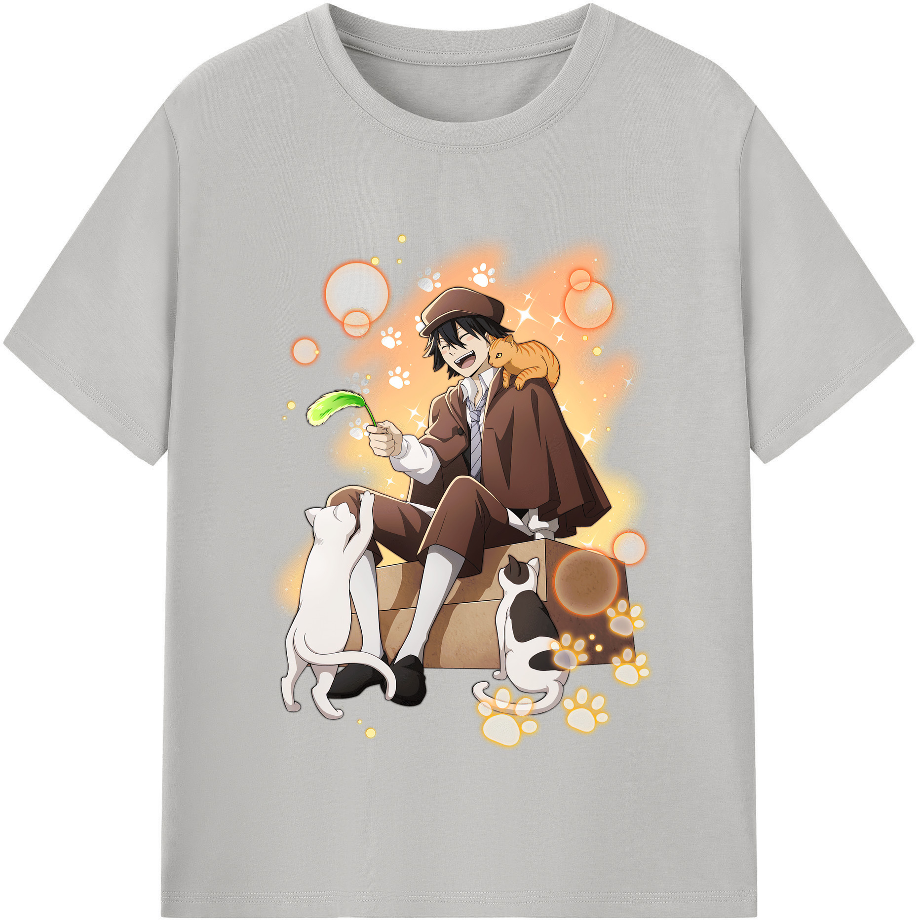（画像用） 文豪ストレイドッグス Bungo Stray Dogs 綿100％半袖Tシャツ（フロントプリント）