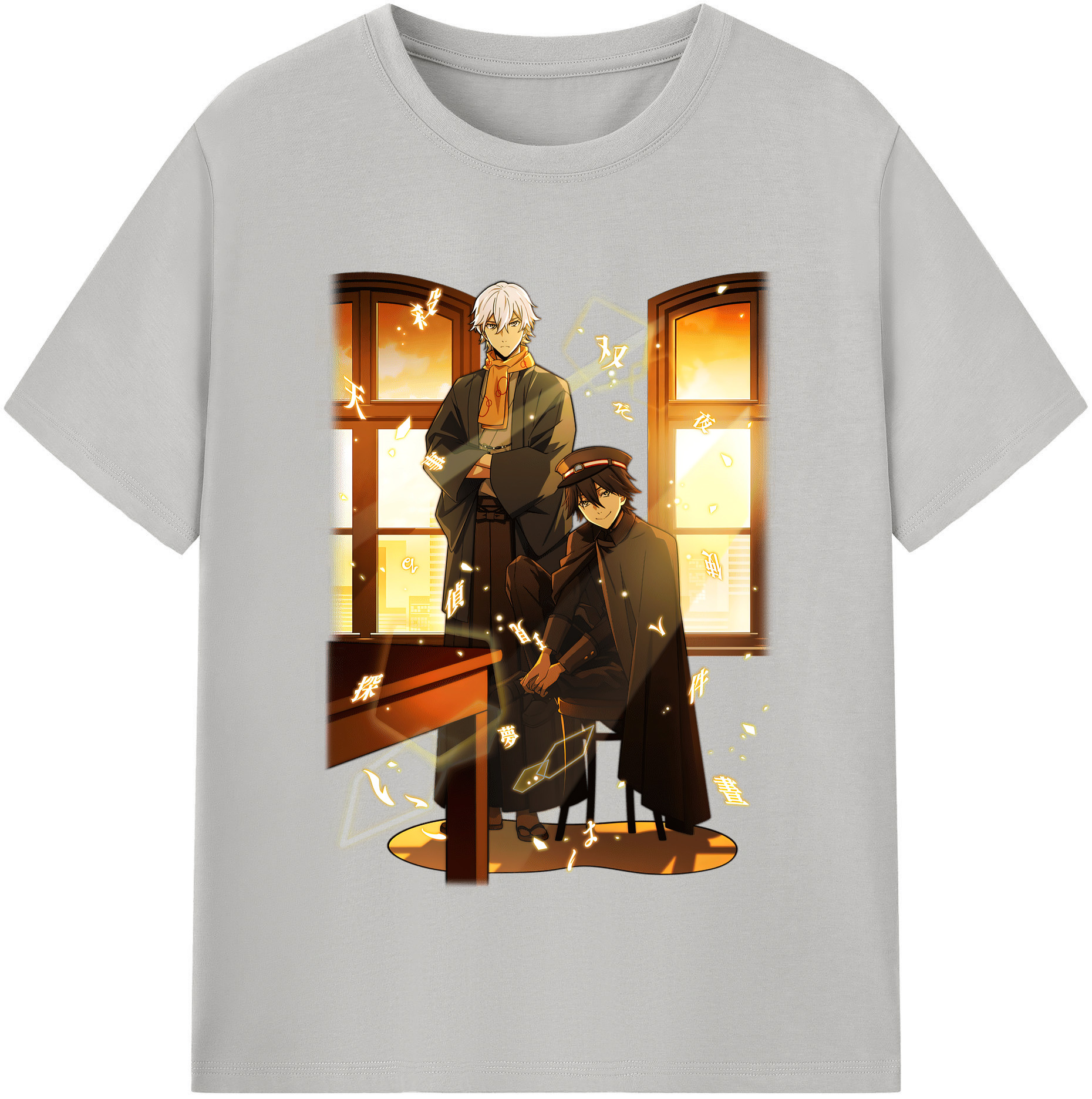 （画像用） 文豪ストレイドッグス Bungo Stray Dogs 綿100％半袖Tシャツ（フロントプリント）