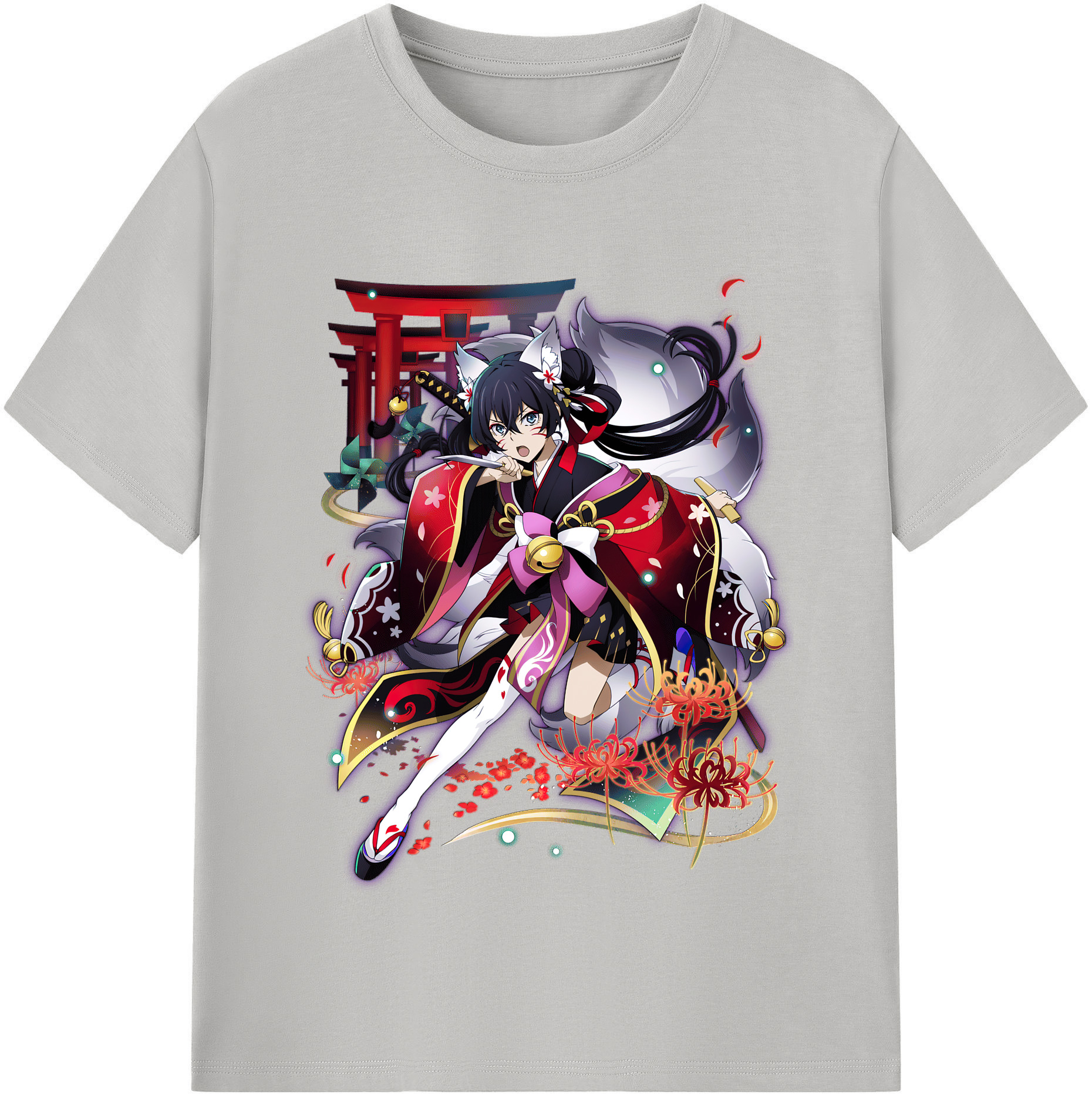 （画像用） 文豪ストレイドッグス Bungo Stray Dogs 綿100％半袖Tシャツ（フロントプリント）
