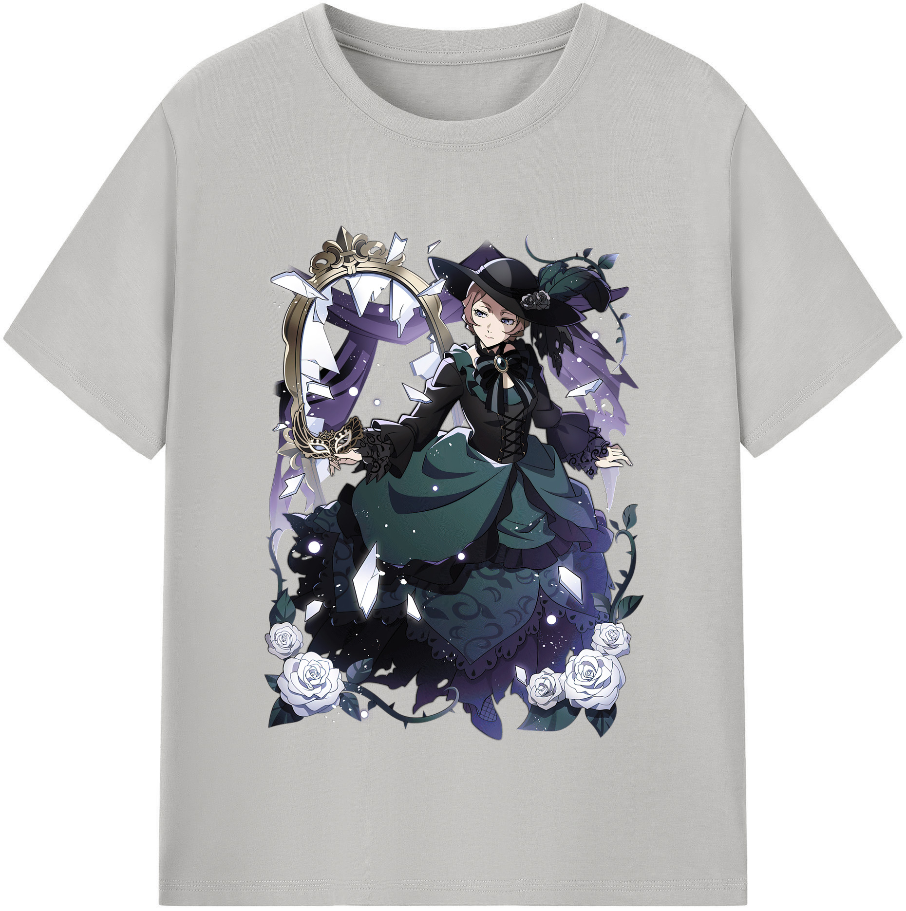（画像用） 文豪ストレイドッグス Bungo Stray Dogs 綿100％半袖Tシャツ（フロントプリント）
