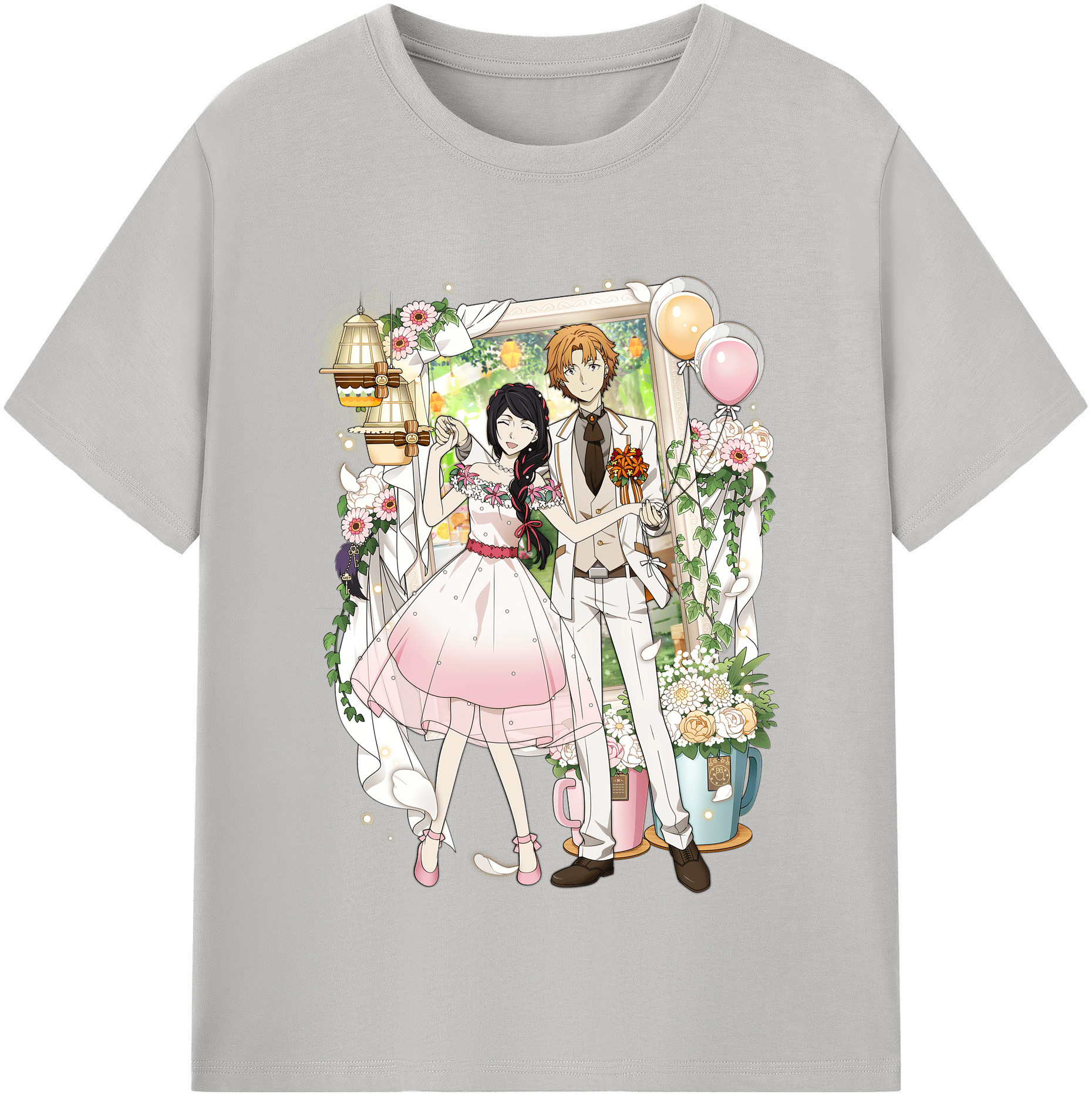 （画像用） 文豪ストレイドッグス Bungo Stray Dogs 綿100％半袖Tシャツ（フロントプリント）