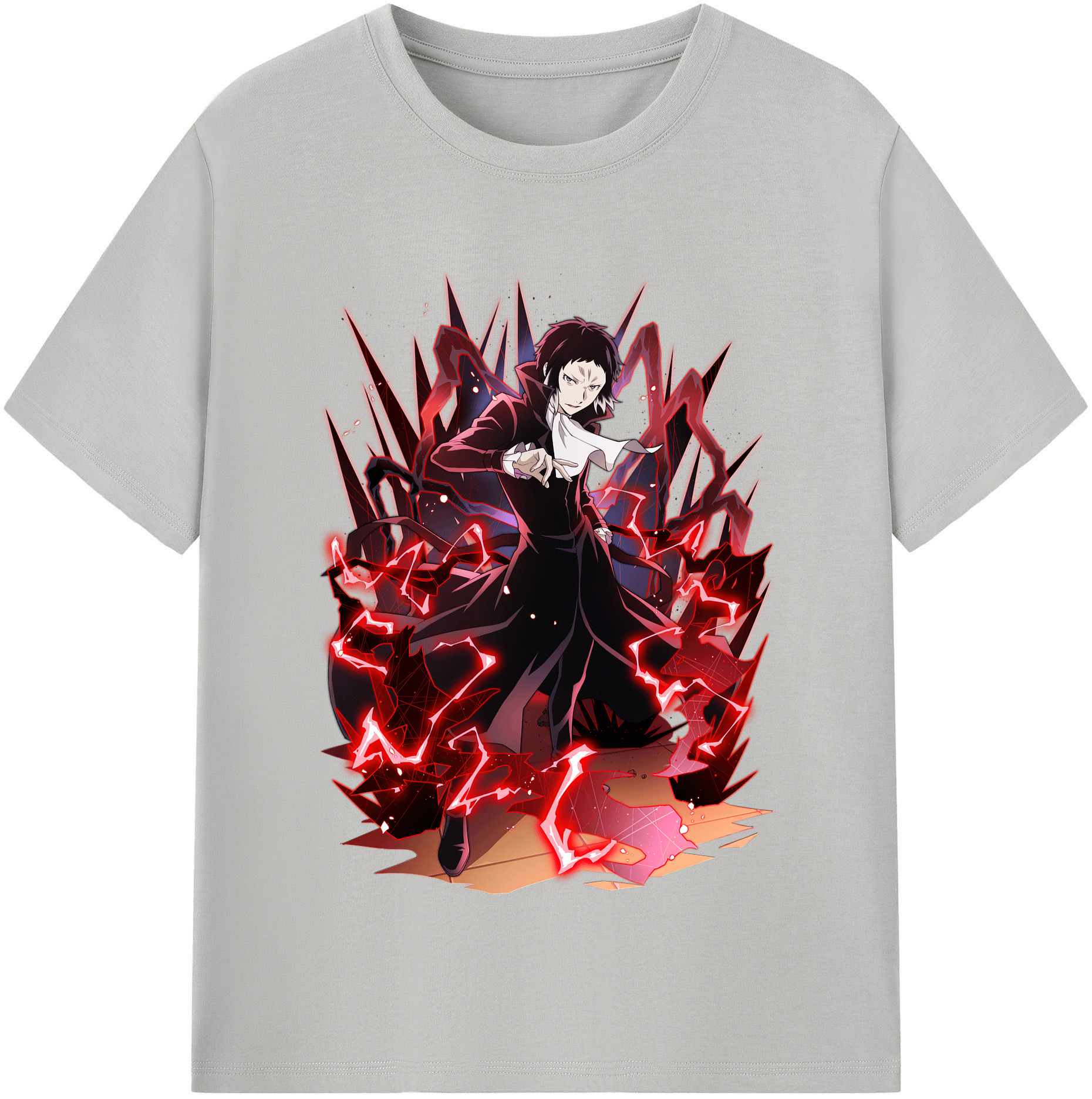 （画像用） 文豪ストレイドッグス Bungo Stray Dogs 綿100％半袖Tシャツ（フロントプリント）