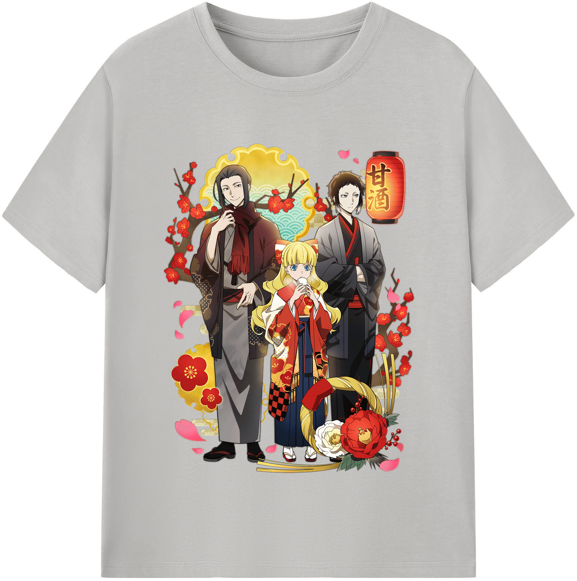 （画像用） 文豪ストレイドッグス Bungo Stray Dogs 綿100％半袖Tシャツ（フロントプリント）