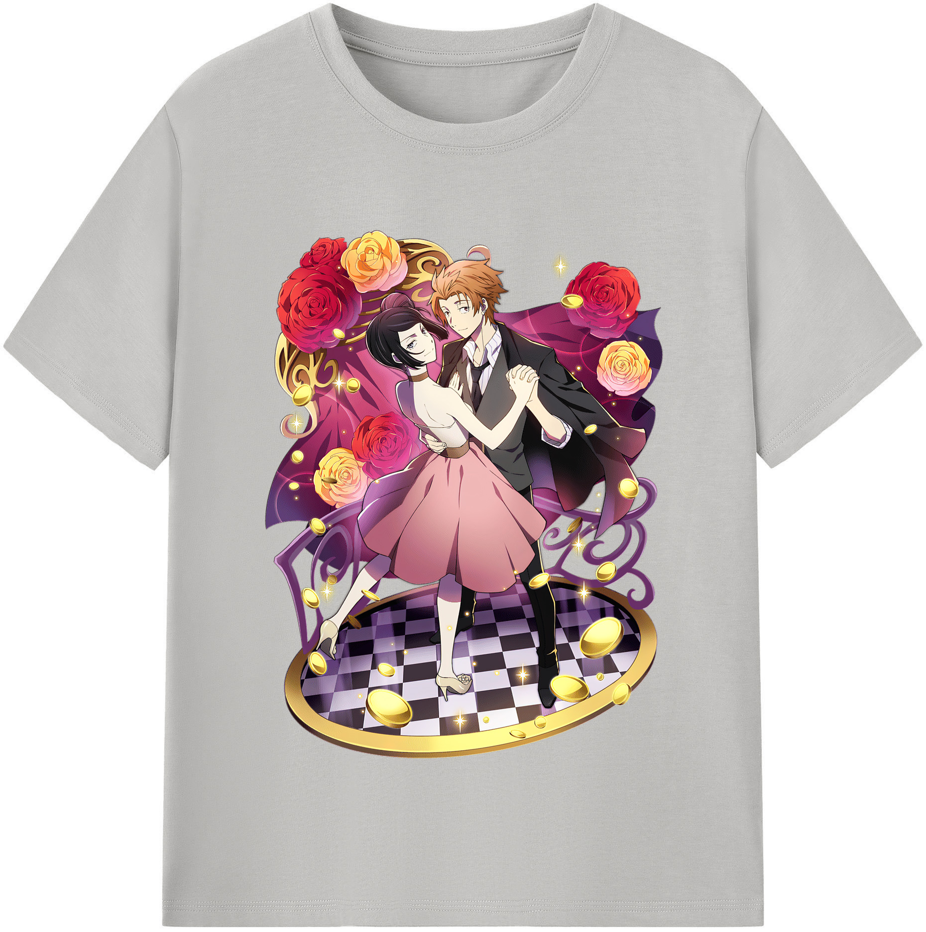 （画像用） 文豪ストレイドッグス Bungo Stray Dogs 綿100％半袖Tシャツ（フロントプリント）