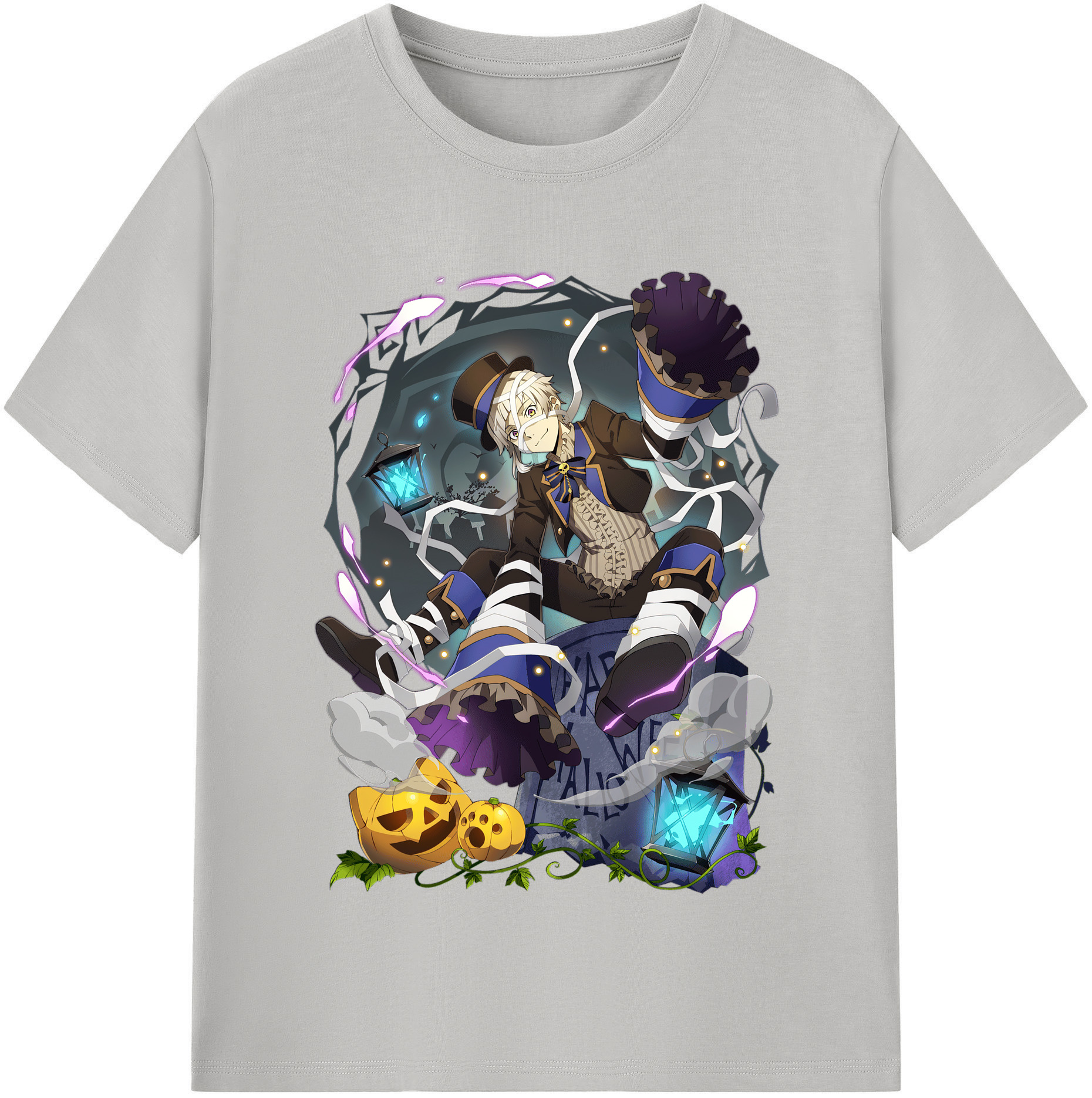 （画像用） 文豪ストレイドッグス Bungo Stray Dogs 綿100％半袖Tシャツ（フロントプリント）