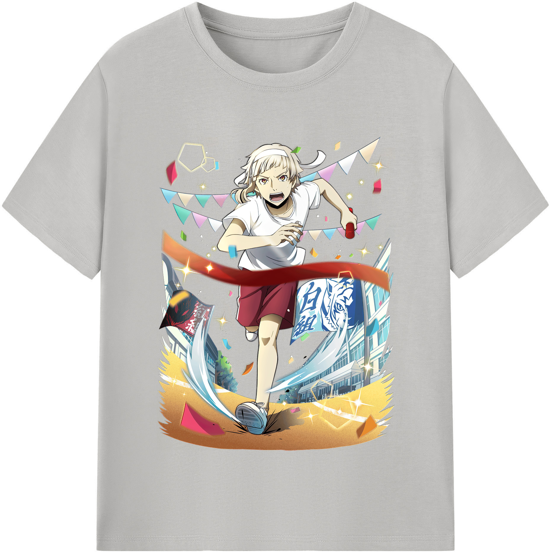 （画像用） 文豪ストレイドッグス Bungo Stray Dogs 綿100％半袖Tシャツ（フロントプリント）