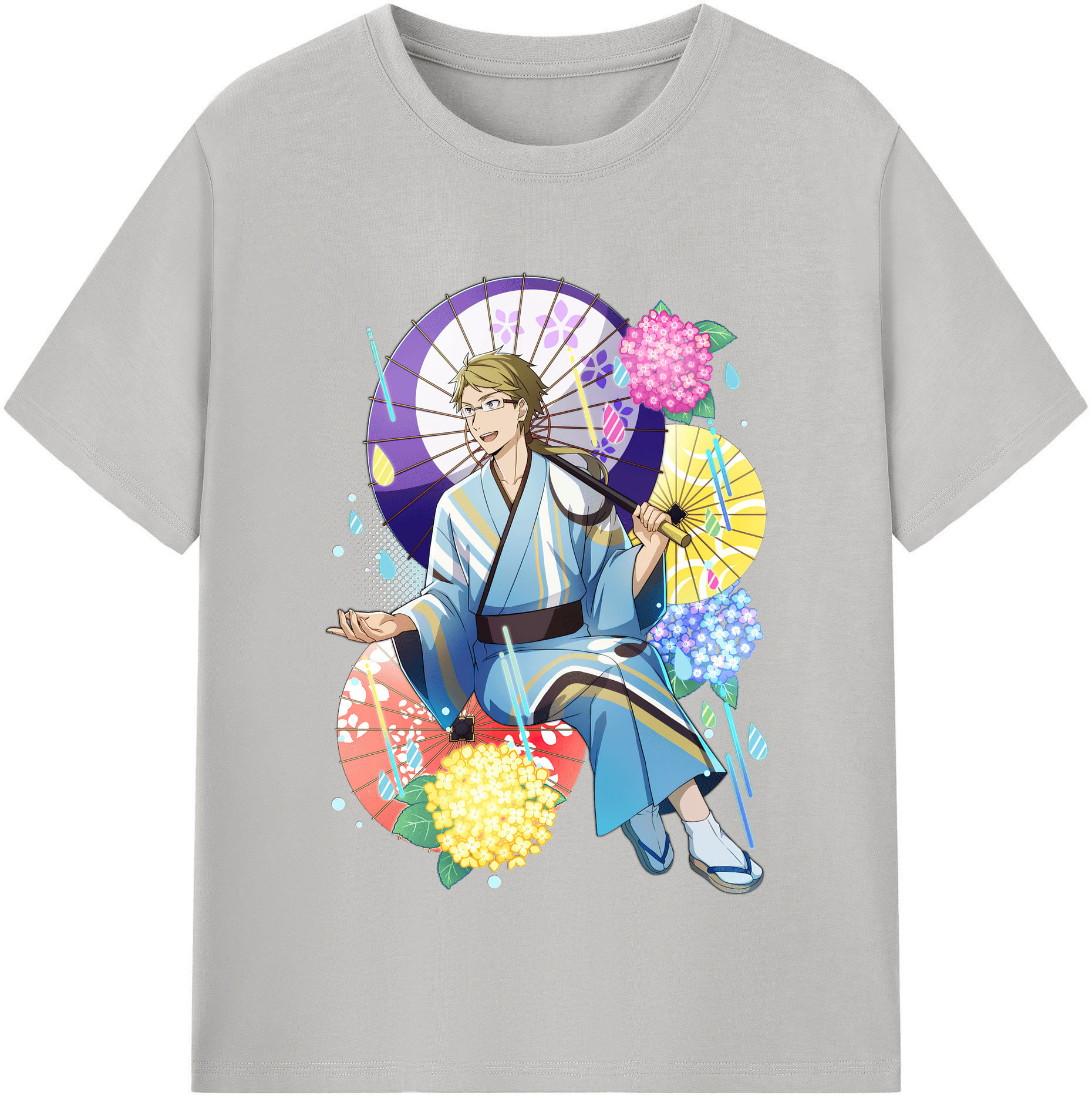 （画像用） 文豪ストレイドッグス Bungo Stray Dogs 綿100％半袖Tシャツ（フロントプリント）