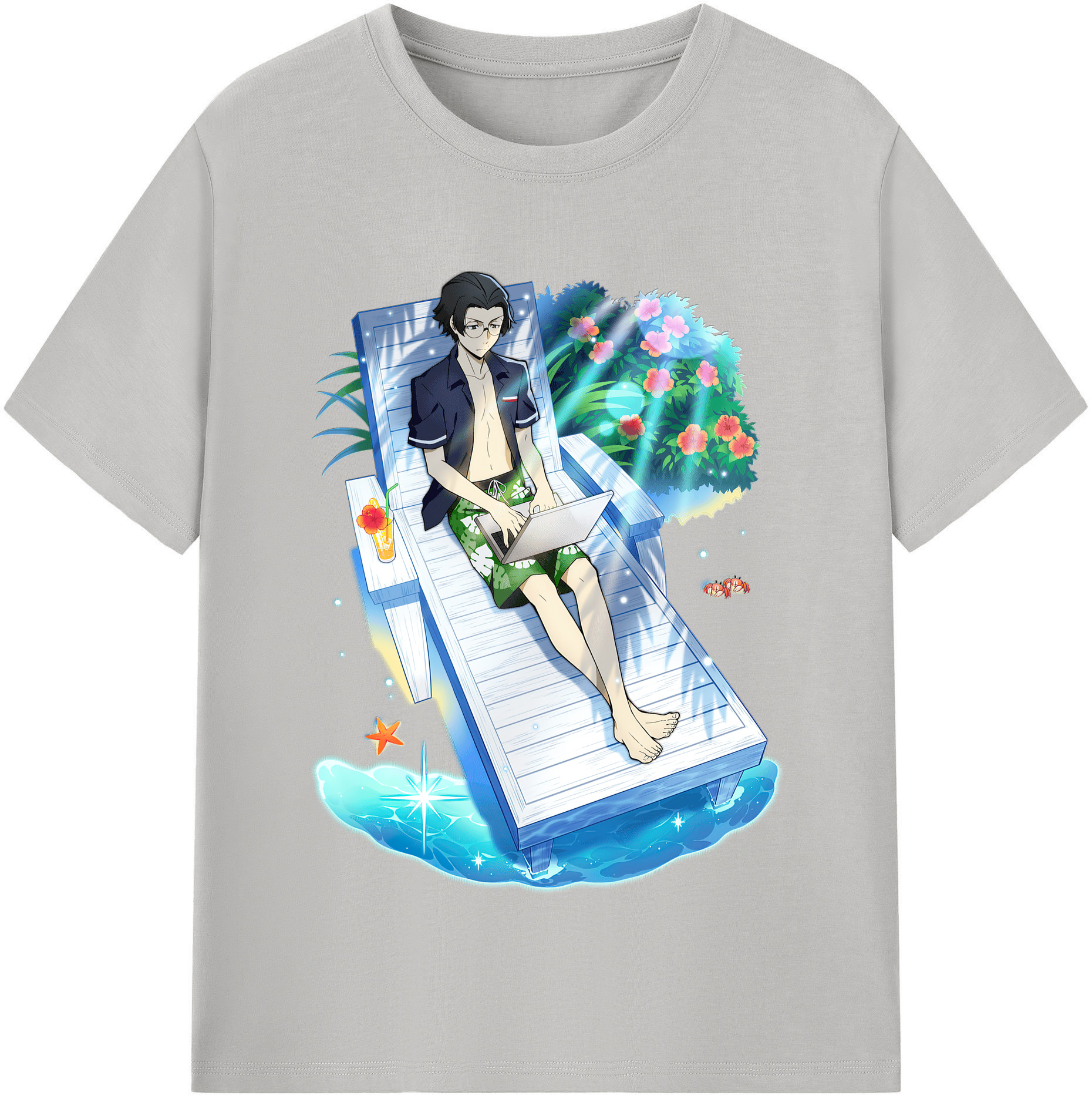 （画像用） 文豪ストレイドッグス Bungo Stray Dogs 綿100％半袖Tシャツ（フロントプリント）