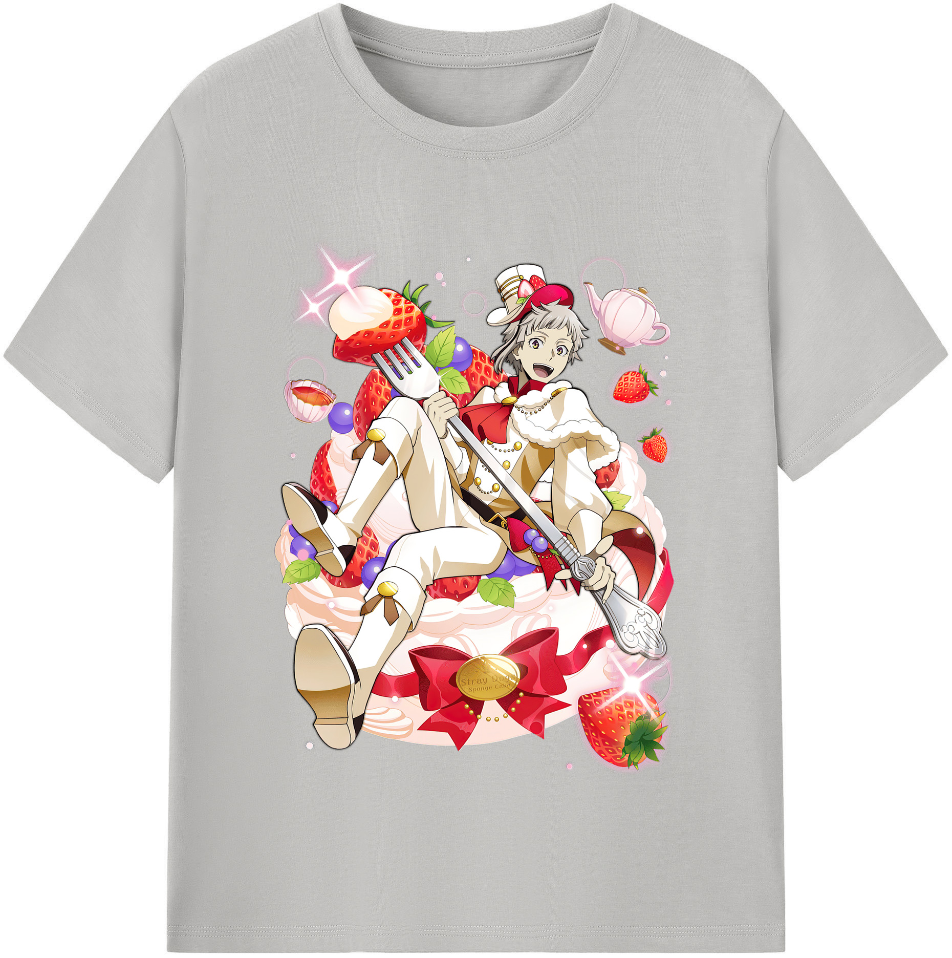 （画像用） 文豪ストレイドッグス Bungo Stray Dogs 綿100％半袖Tシャツ（フロントプリント）