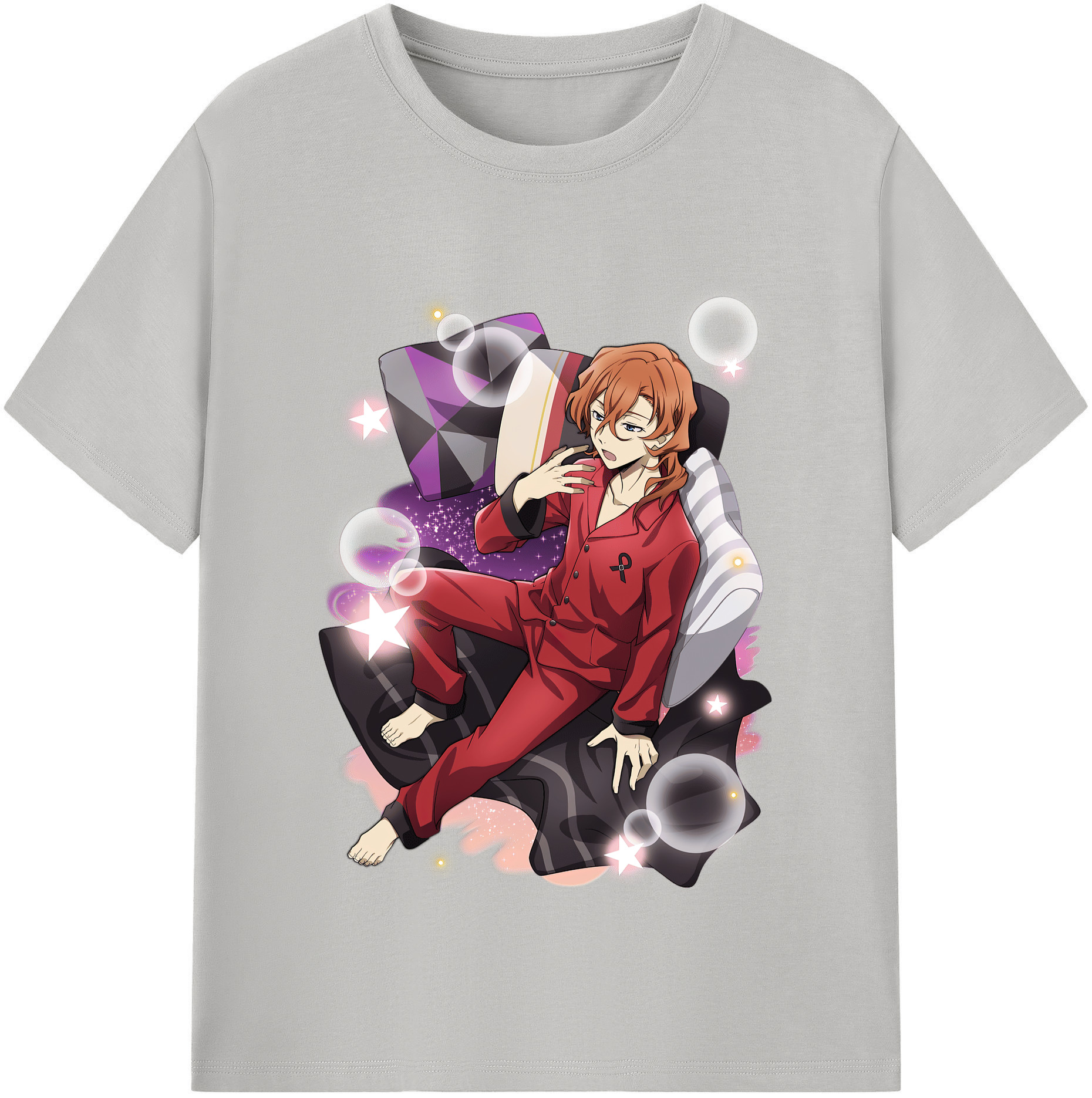 （画像用） 文豪ストレイドッグス Bungo Stray Dogs 綿100％半袖Tシャツ（フロントプリント）