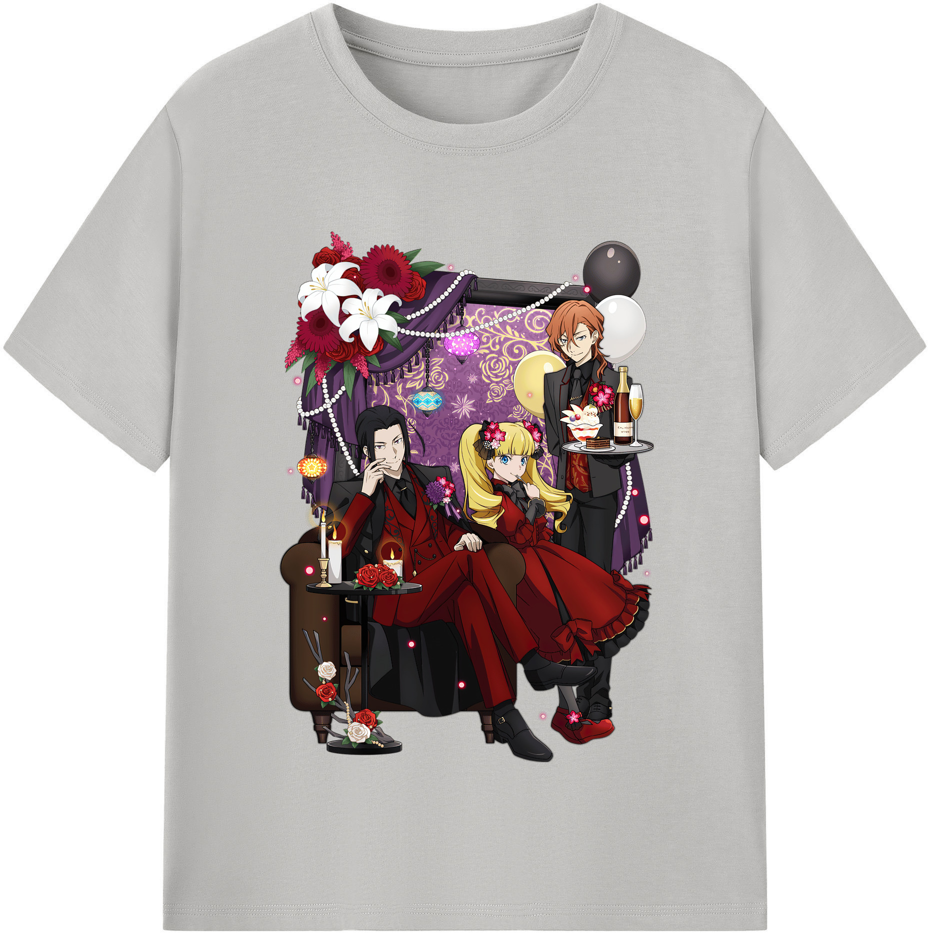 （画像用） 文豪ストレイドッグス Bungo Stray Dogs 綿100％半袖Tシャツ（フロントプリント）