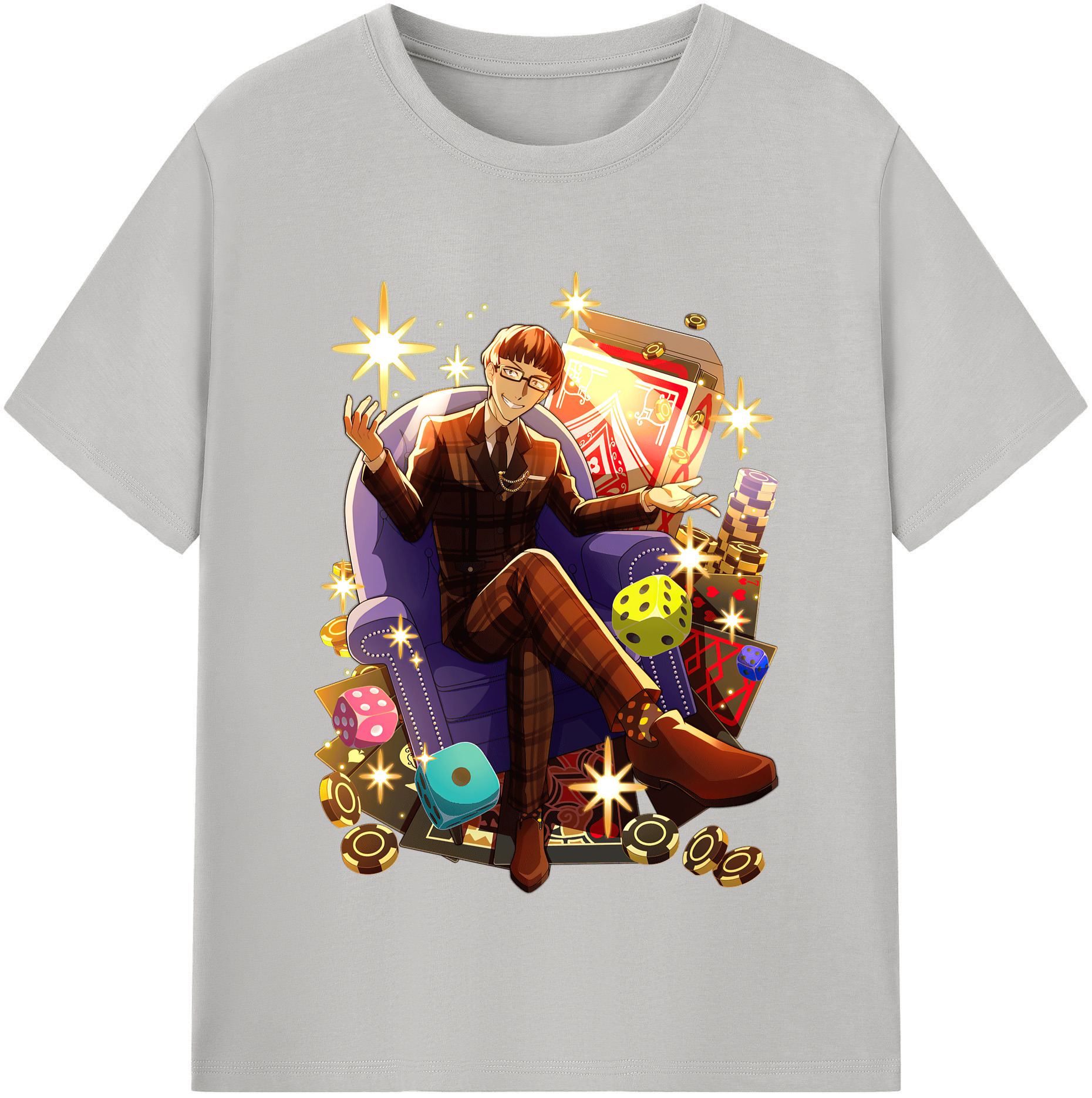 （画像用） 文豪ストレイドッグス Bungo Stray Dogs 綿100％半袖Tシャツ（フロントプリント）