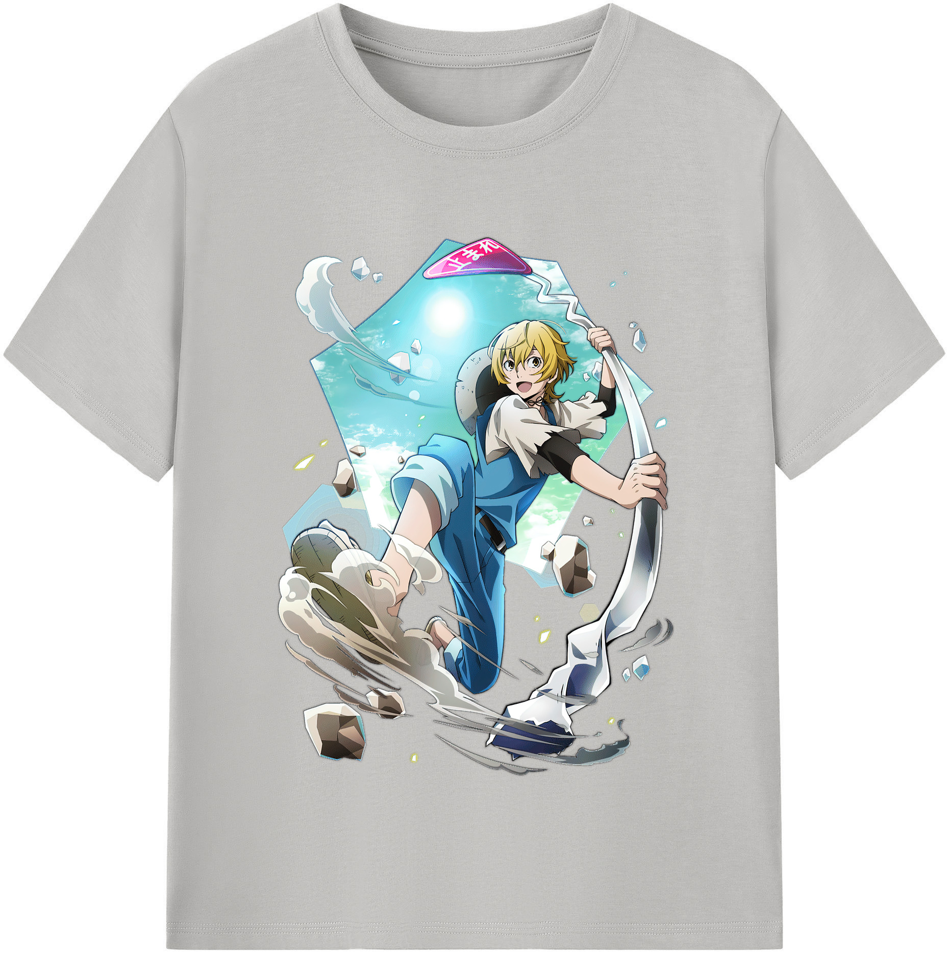 （画像用） 文豪ストレイドッグス Bungo Stray Dogs 綿100％半袖Tシャツ（フロントプリント）