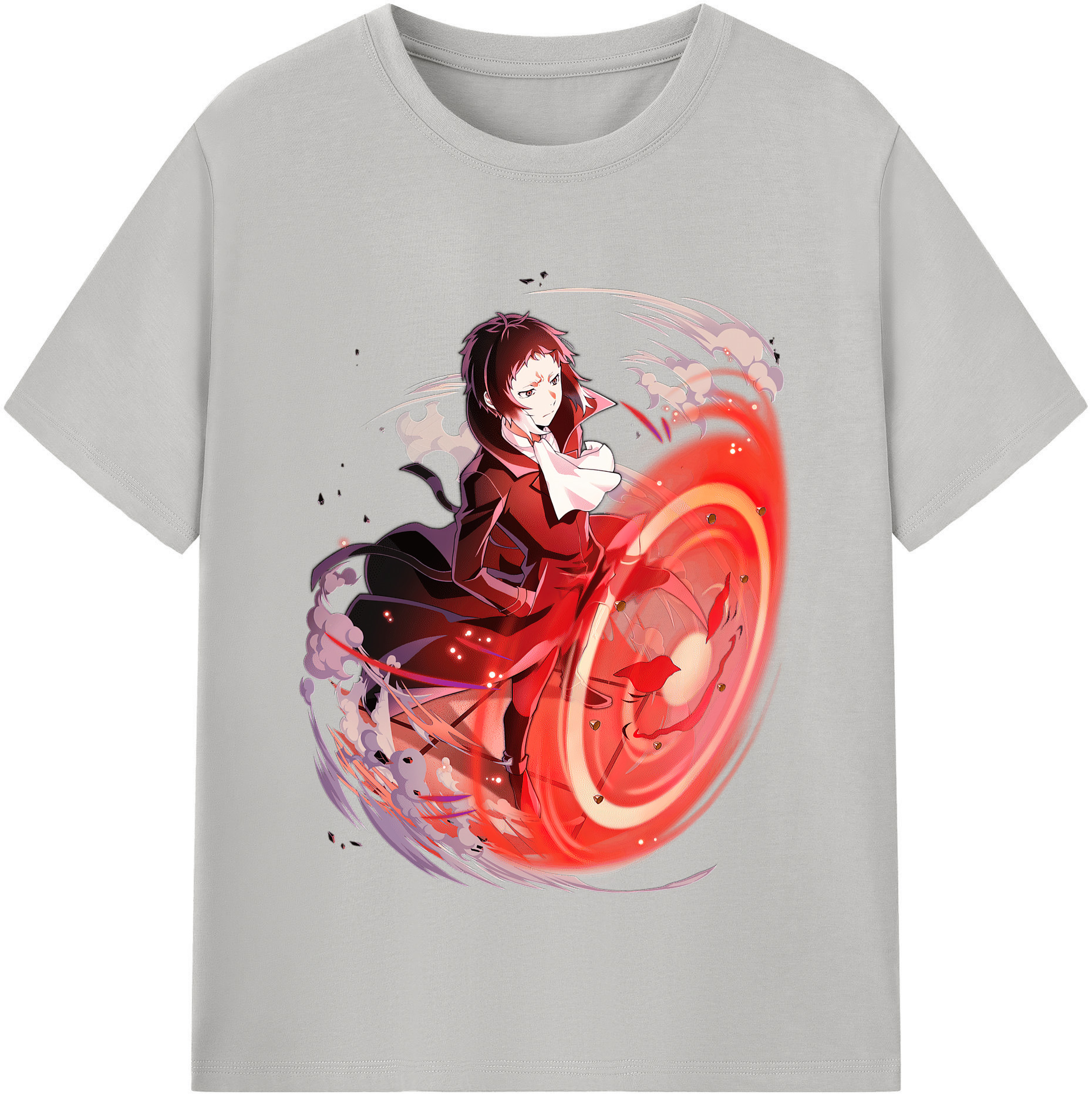 （画像用） 文豪ストレイドッグス Bungo Stray Dogs 綿100％半袖Tシャツ（フロントプリント）