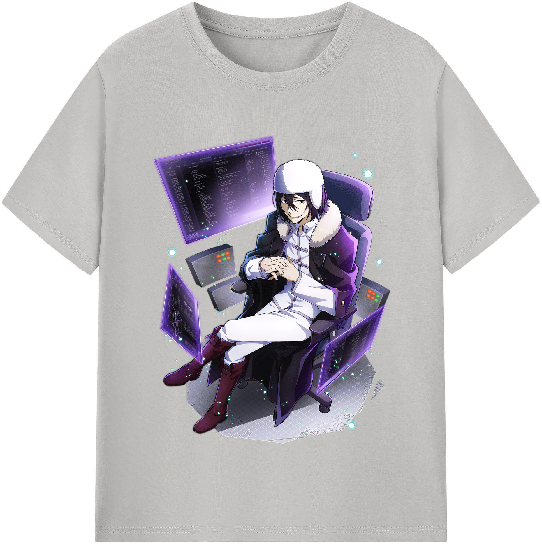 （画像用） 文豪ストレイドッグス Bungo Stray Dogs 綿100％半袖Tシャツ（フロントプリント）