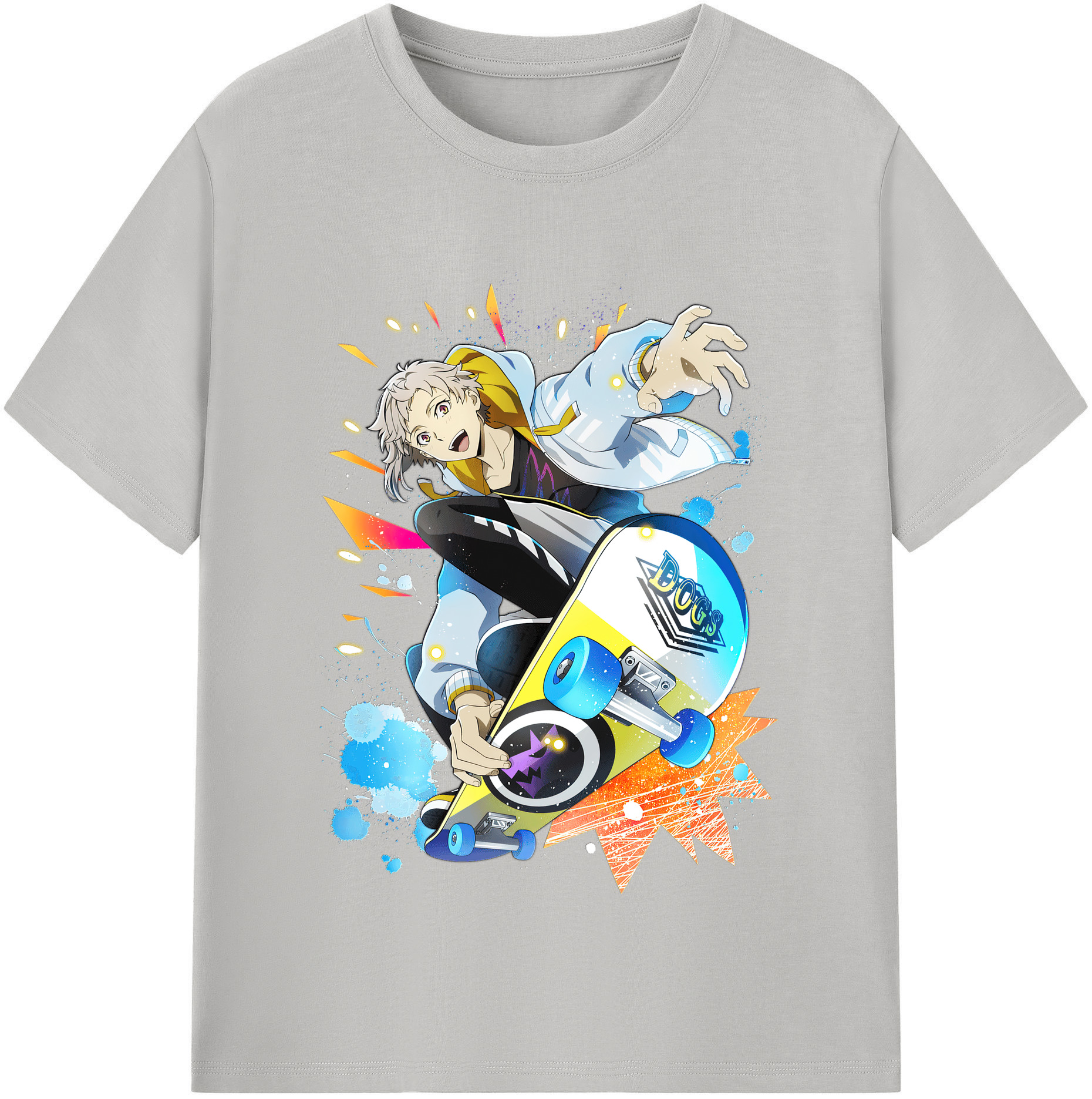 （画像用） 文豪ストレイドッグス Bungo Stray Dogs 綿100％半袖Tシャツ（フロントプリント）