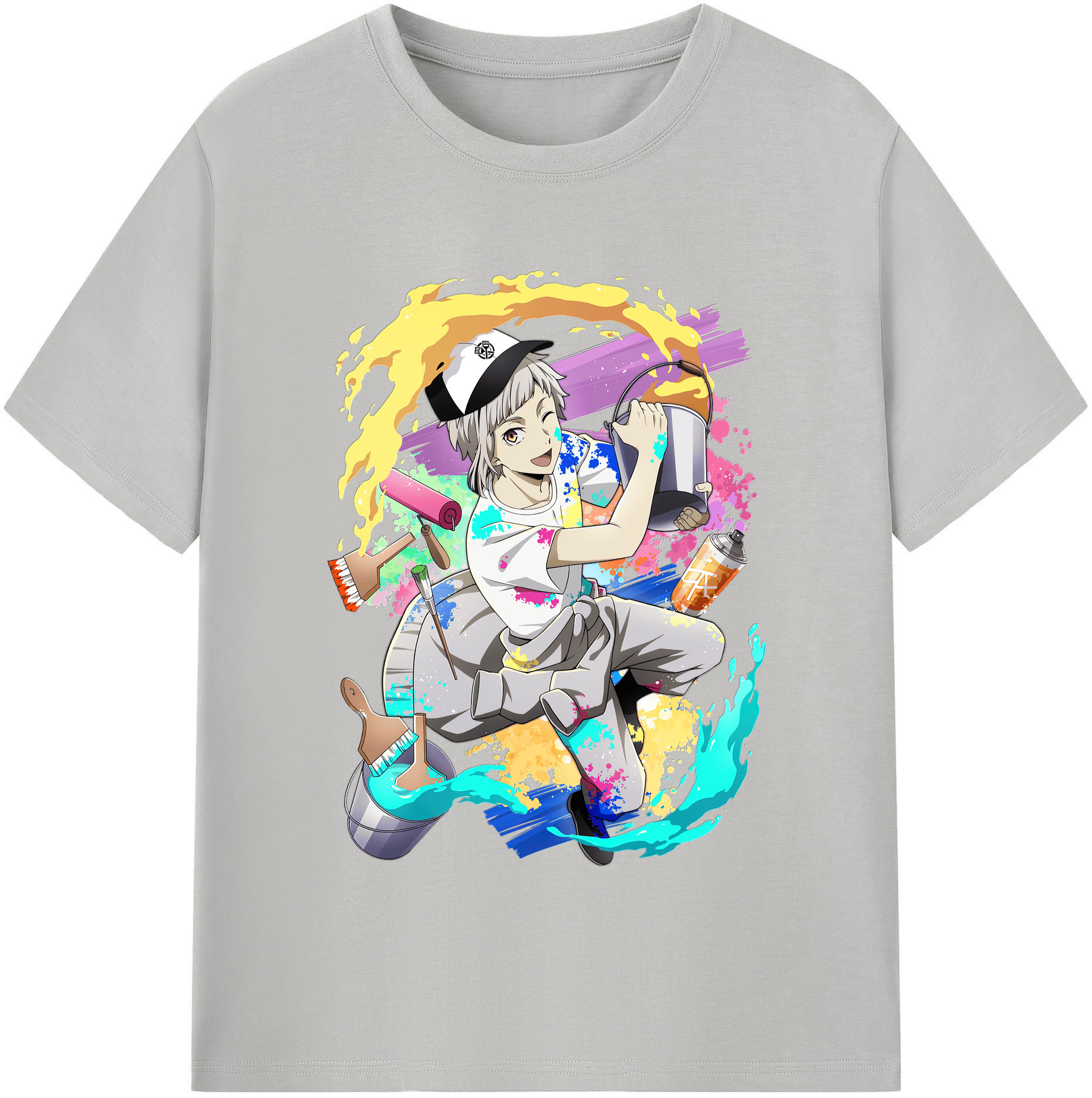 （画像用） 文豪ストレイドッグス Bungo Stray Dogs 綿100％半袖Tシャツ（フロントプリント）
