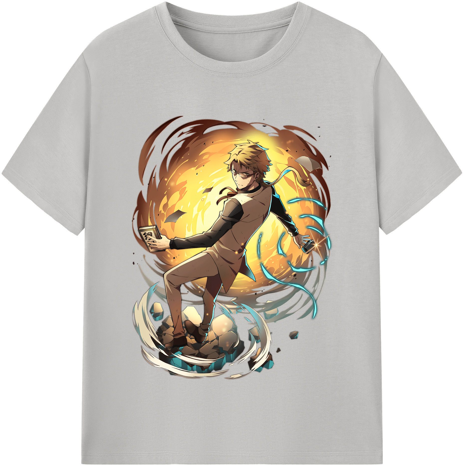 （画像用） 文豪ストレイドッグス Bungo Stray Dogs 綿100％半袖Tシャツ（フロントプリント）