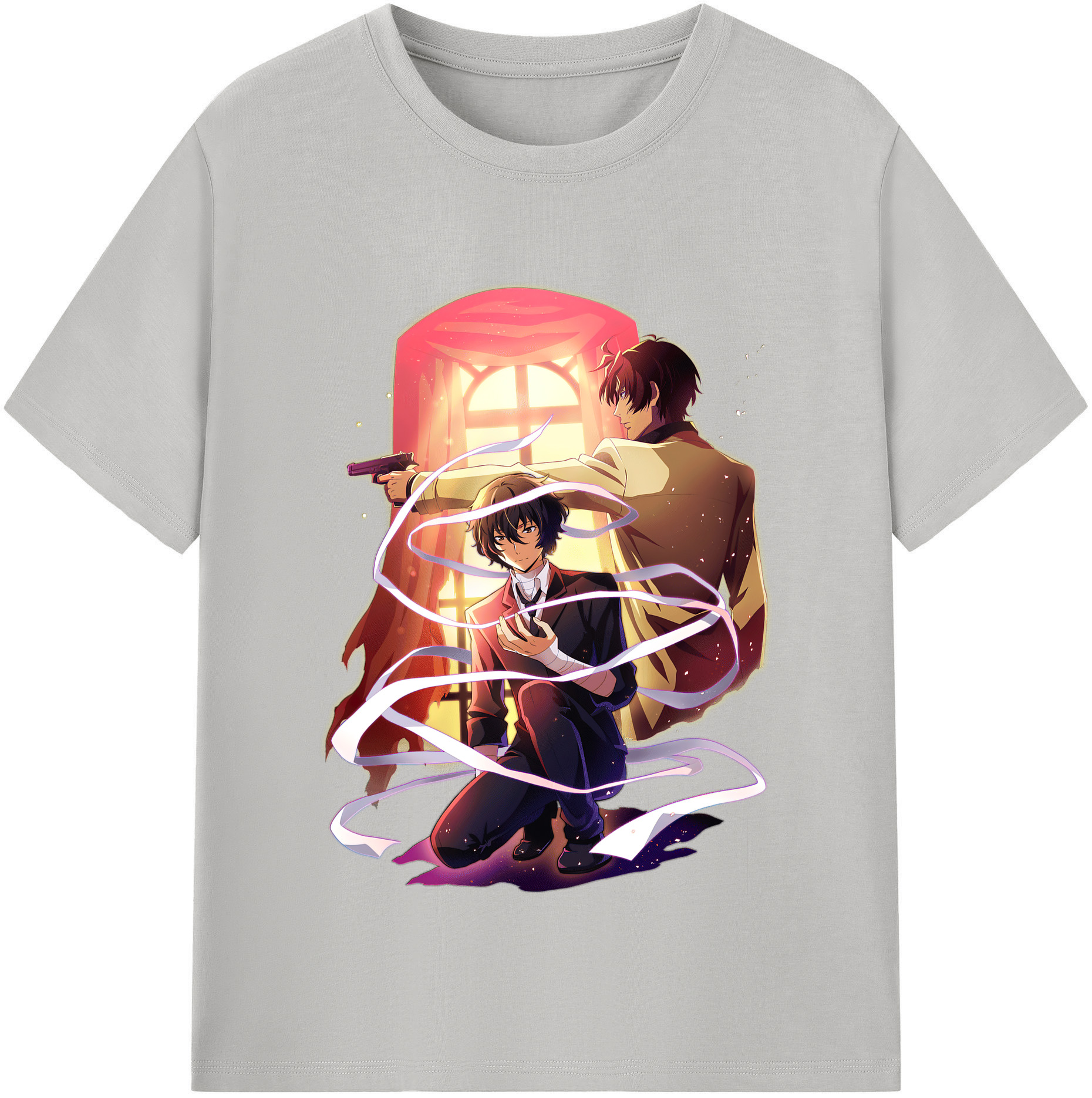 （画像用） 文豪ストレイドッグス Bungo Stray Dogs 綿100％半袖Tシャツ（フロントプリント）