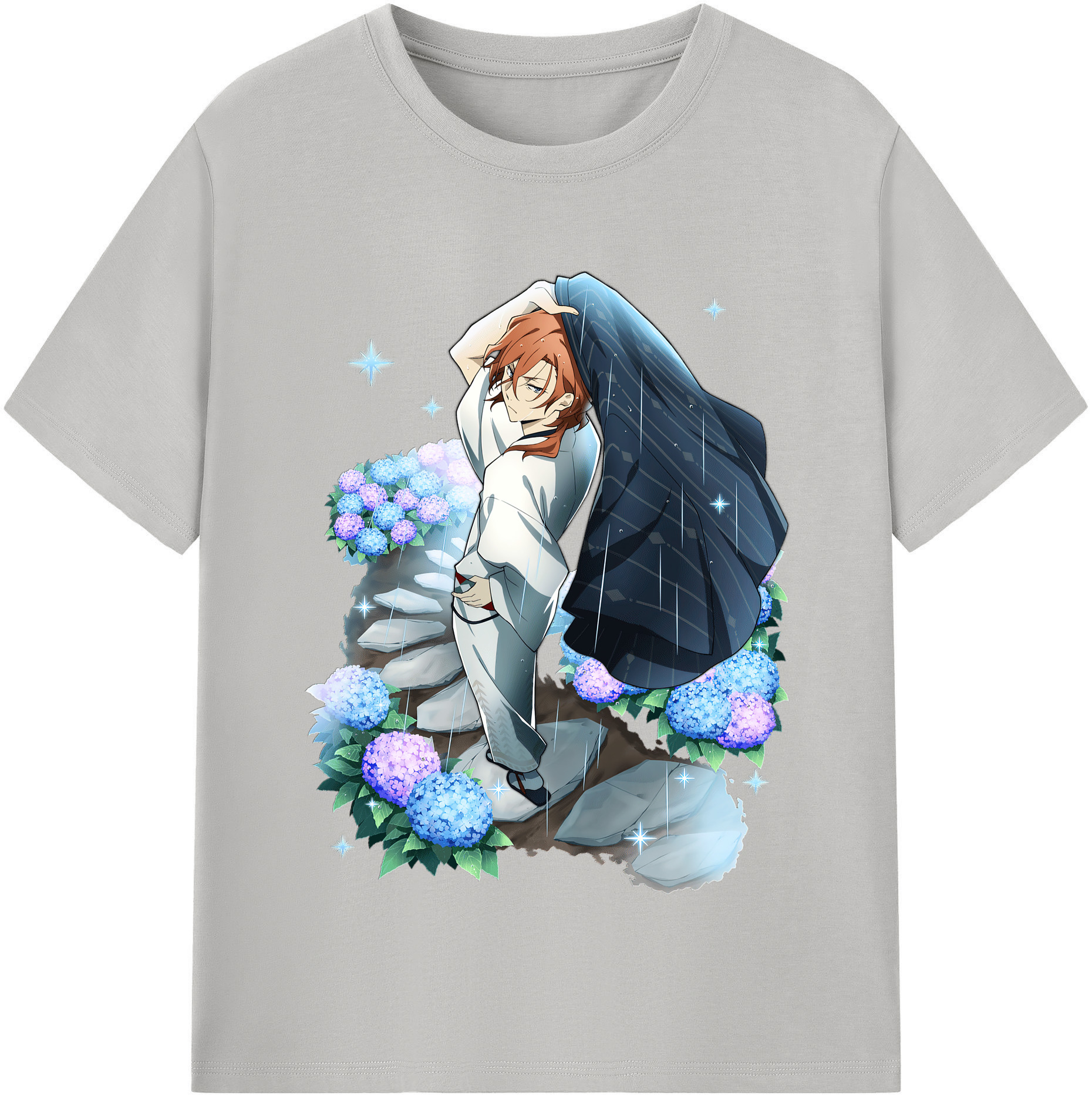 （画像用） 文豪ストレイドッグス Bungo Stray Dogs 綿100％半袖Tシャツ（フロントプリント）