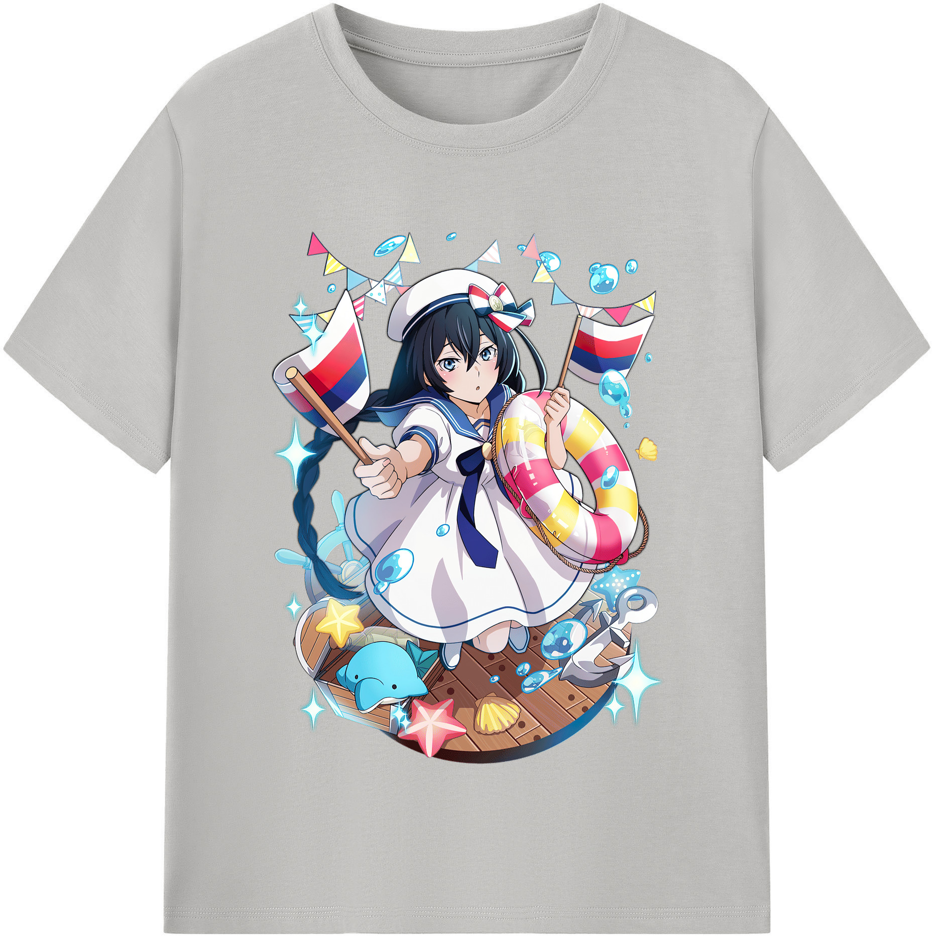 （画像用） 文豪ストレイドッグス Bungo Stray Dogs 綿100％半袖Tシャツ（フロントプリント）