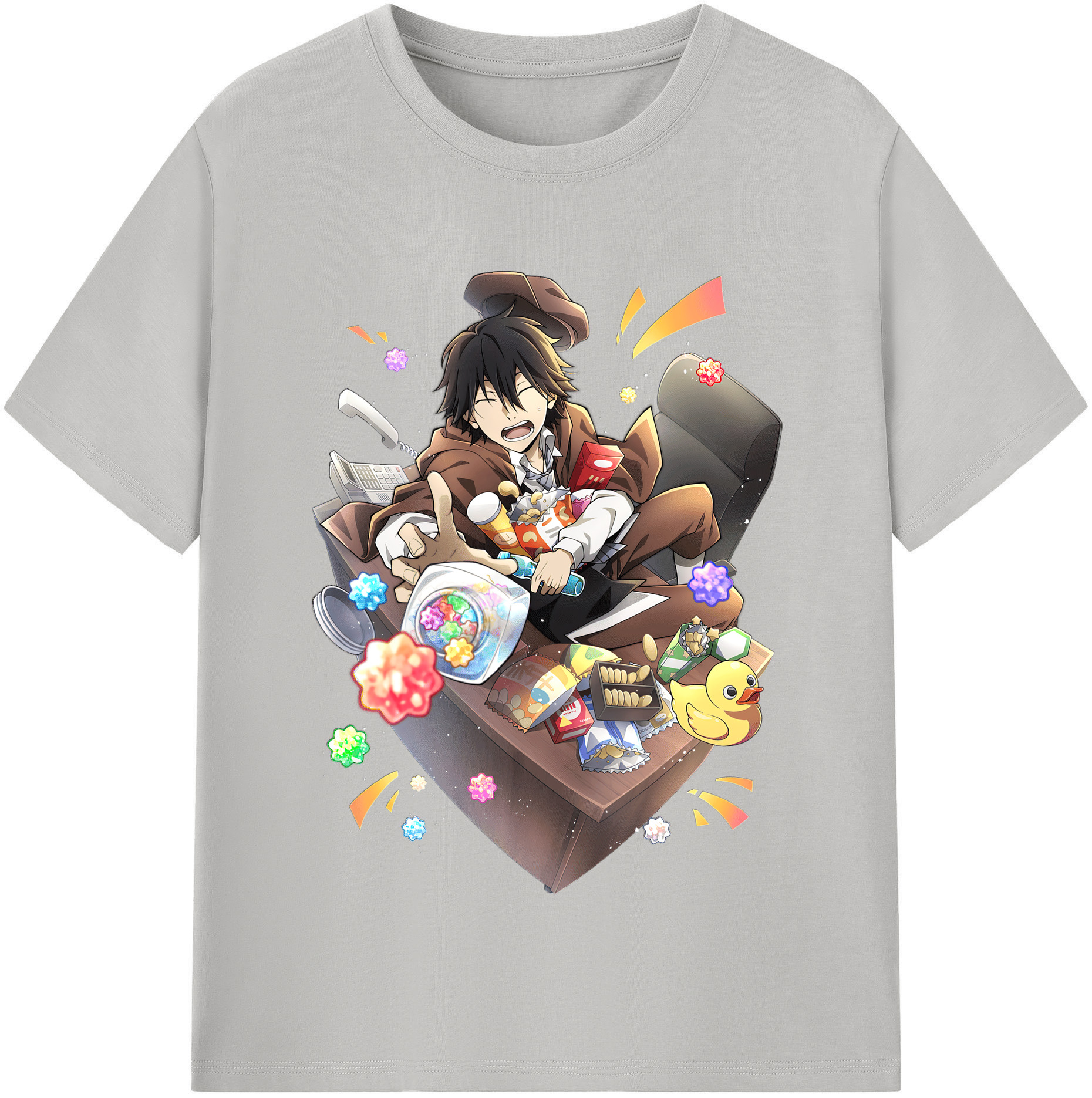 （画像用） 文豪ストレイドッグス Bungo Stray Dogs 綿100％半袖Tシャツ（フロントプリント）