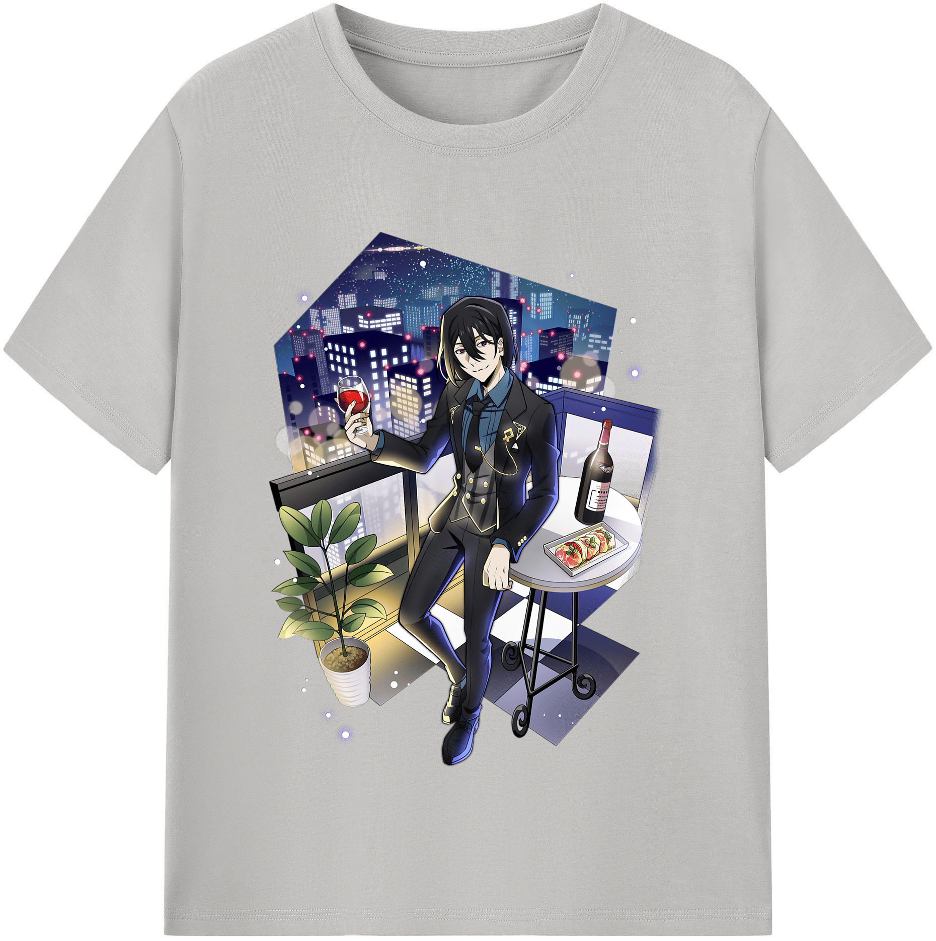 （画像用） 文豪ストレイドッグス Bungo Stray Dogs 綿100％半袖Tシャツ（フロントプリント）