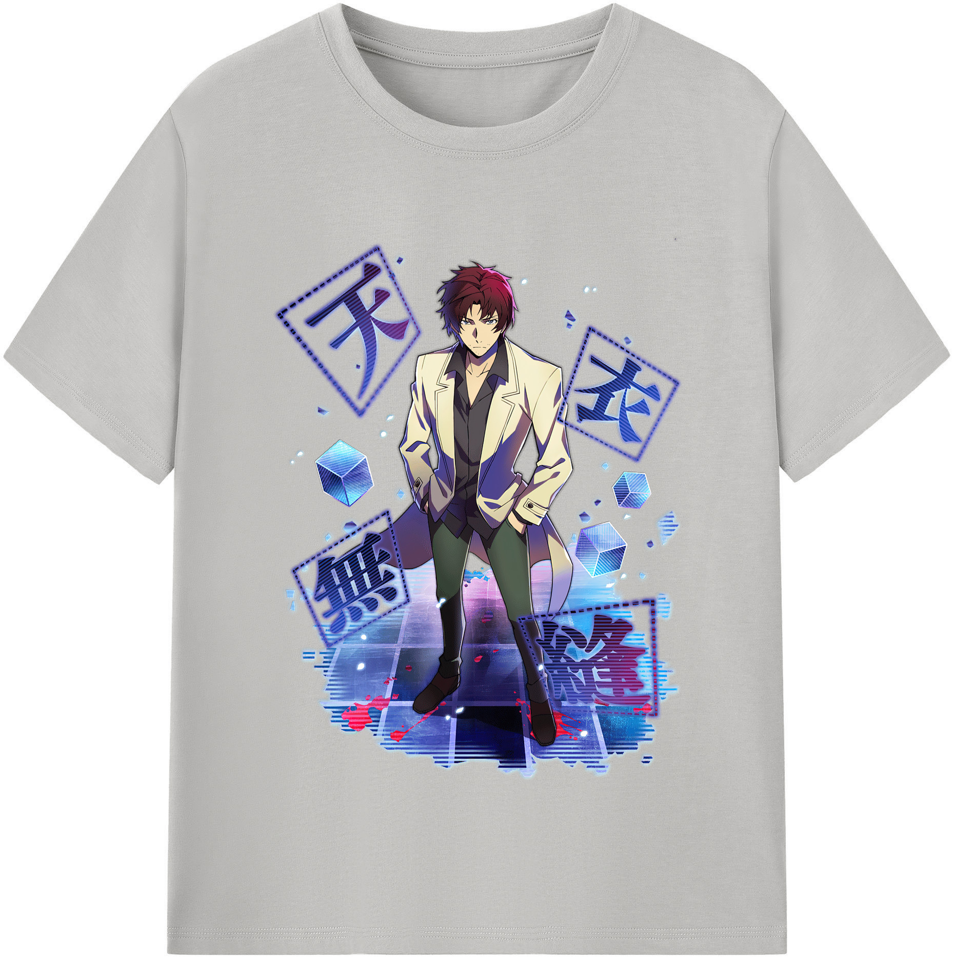 （画像用） 文豪ストレイドッグス Bungo Stray Dogs 綿100％半袖Tシャツ（フロントプリント）