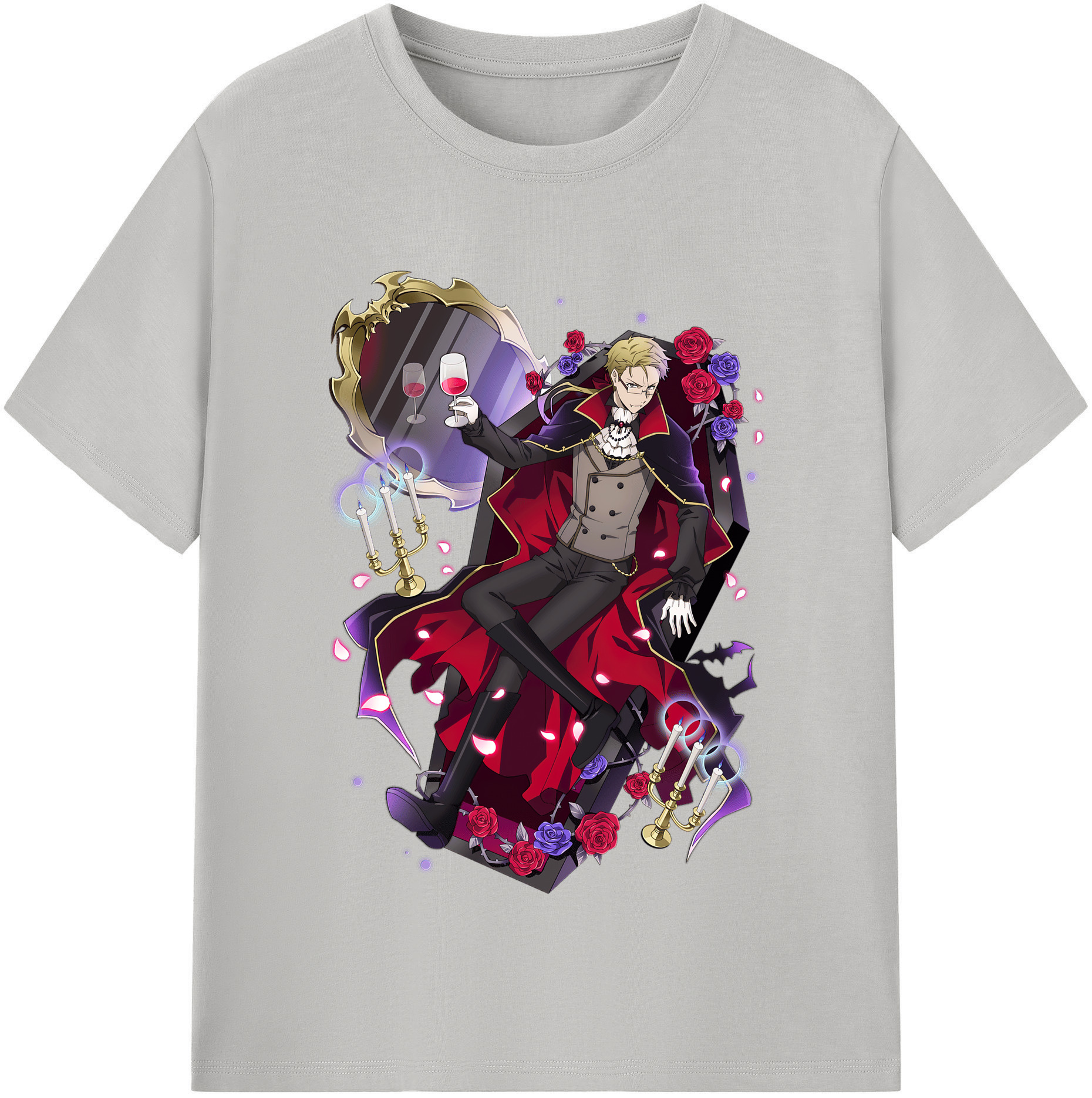 （画像用） 文豪ストレイドッグス Bungo Stray Dogs 綿100％半袖Tシャツ（フロントプリント）