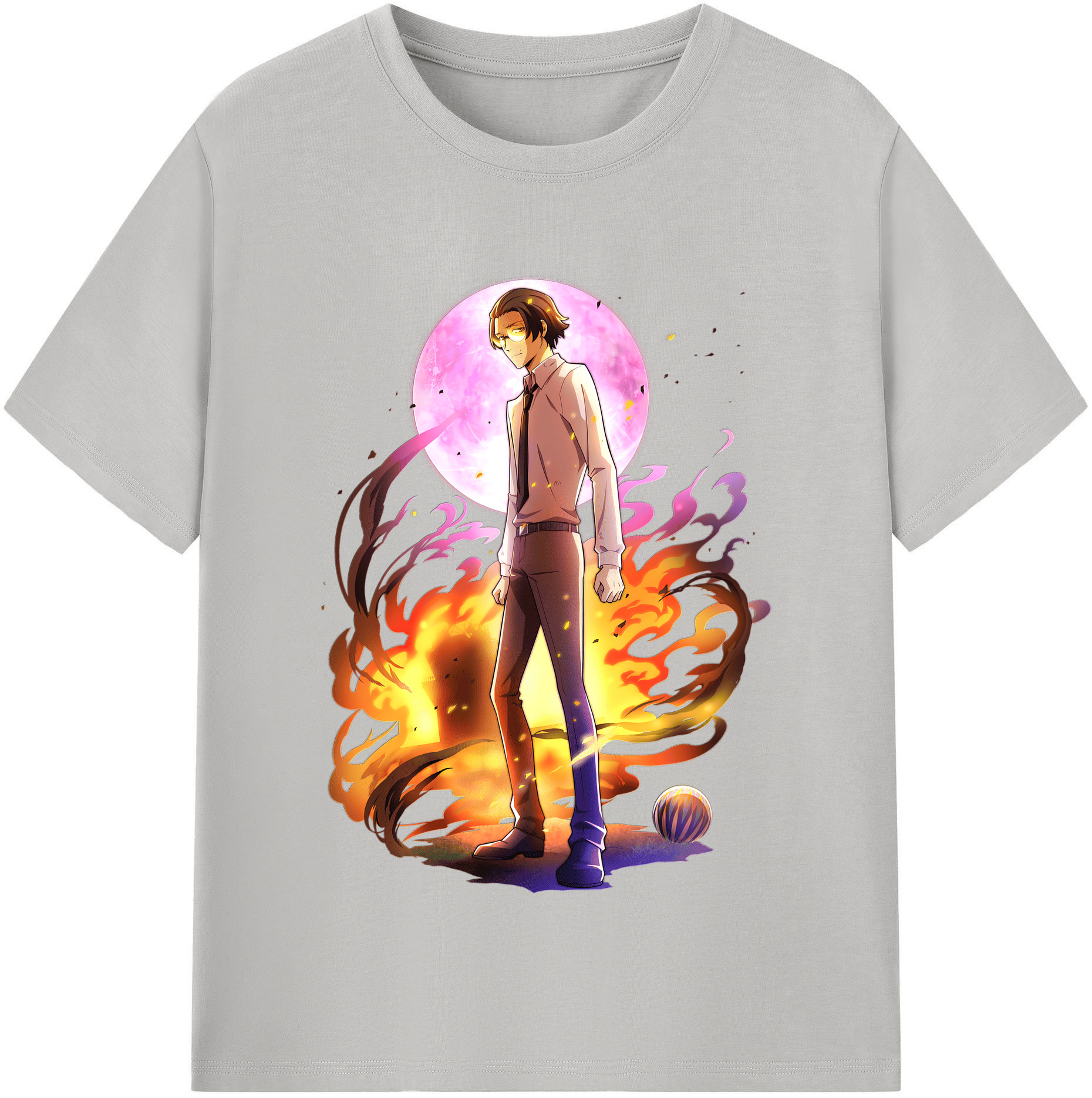 （画像用） 文豪ストレイドッグス Bungo Stray Dogs 綿100％半袖Tシャツ（フロントプリント）