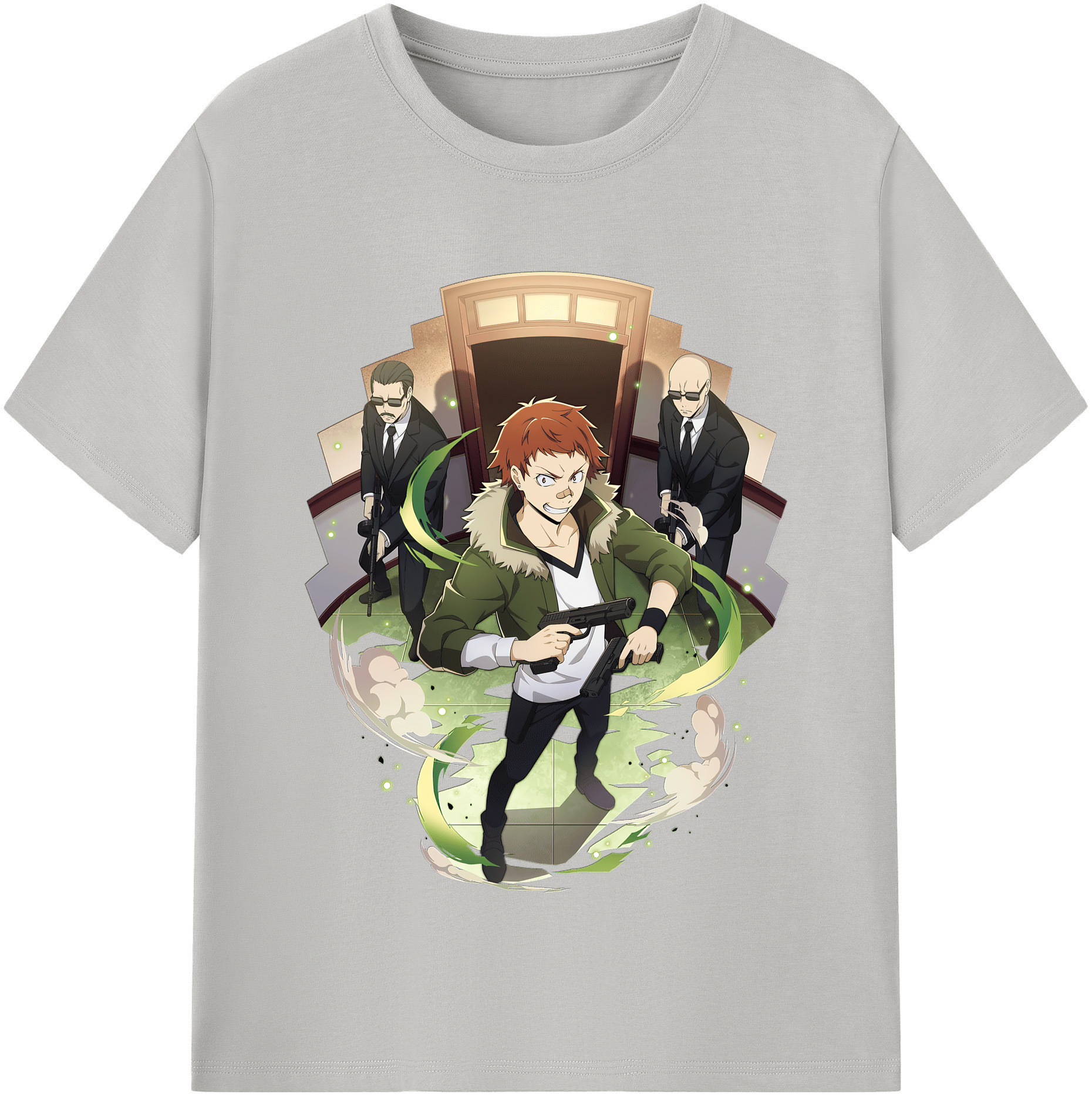 （画像用） 文豪ストレイドッグス Bungo Stray Dogs 綿100％半袖Tシャツ（フロントプリント）