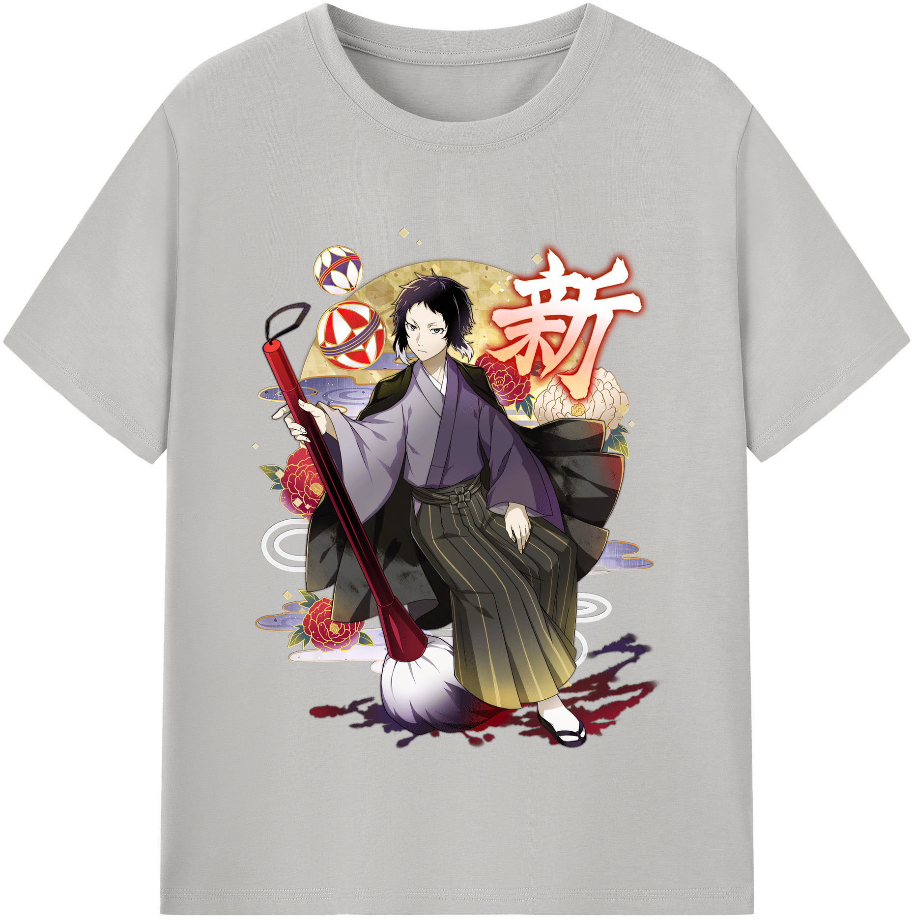 （画像用） 文豪ストレイドッグス Bungo Stray Dogs 綿100％半袖Tシャツ（フロントプリント）