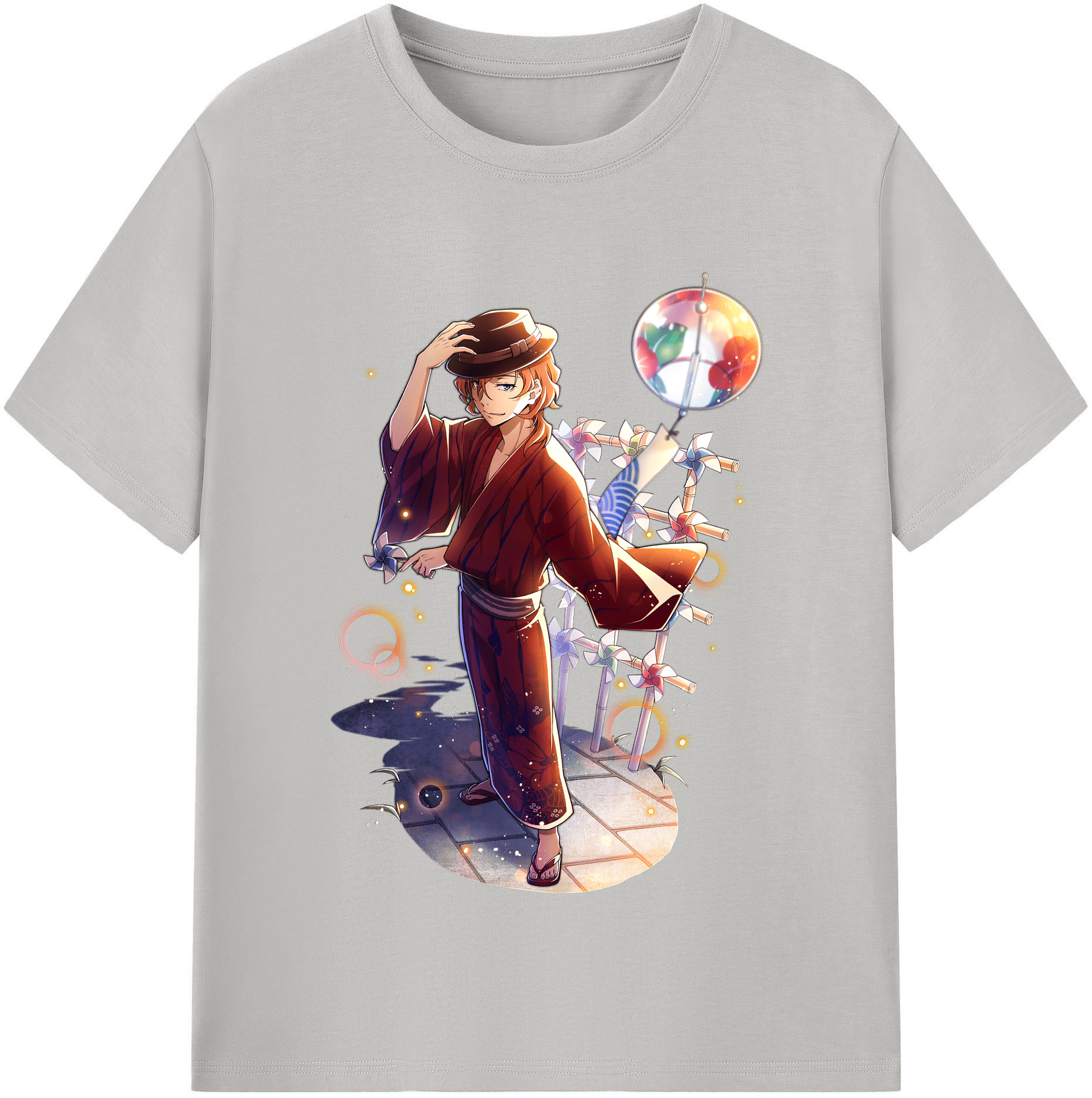 （画像用） 文豪ストレイドッグス Bungo Stray Dogs 綿100％半袖Tシャツ（フロントプリント）