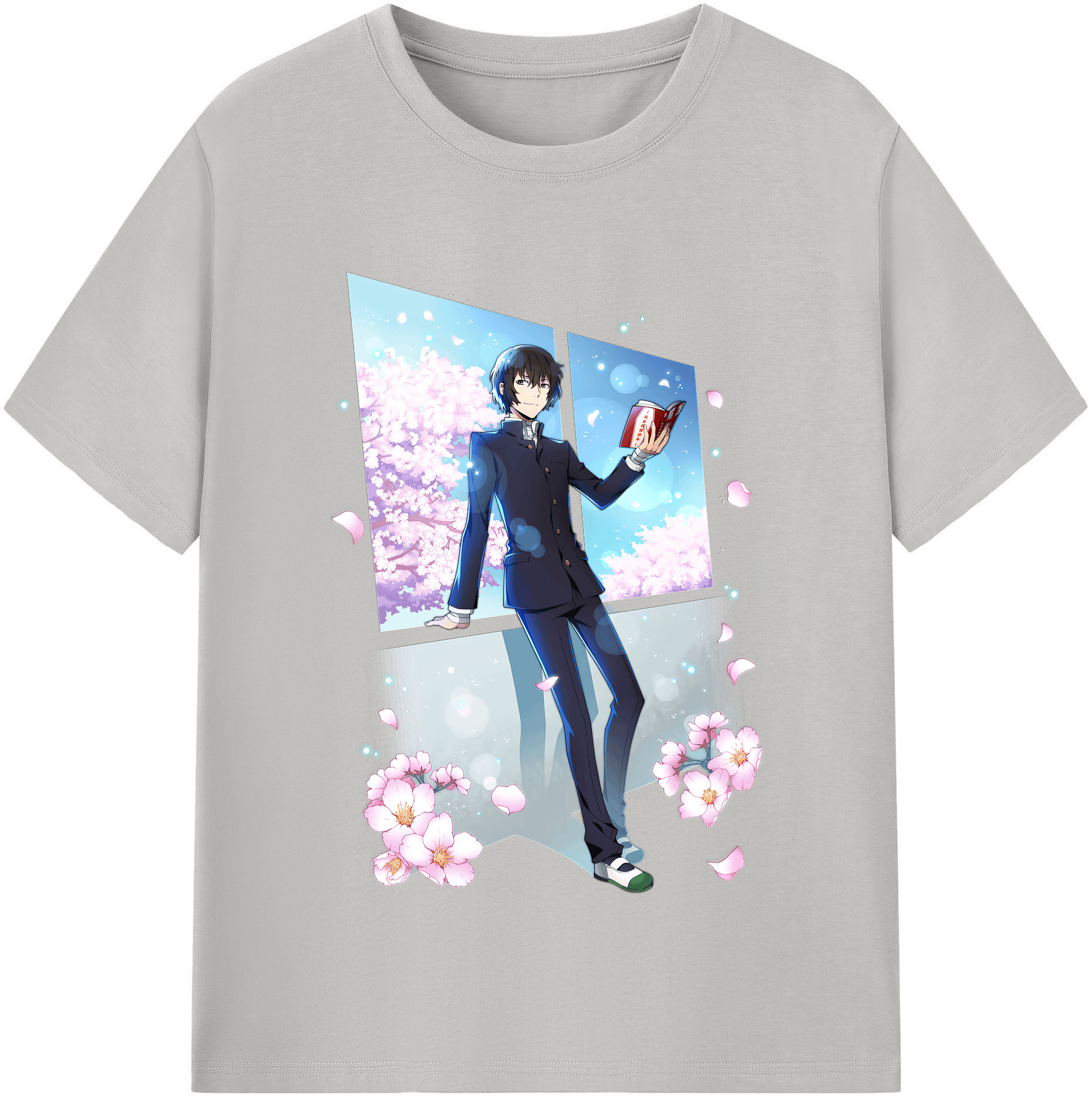 （画像用） 文豪ストレイドッグス Bungo Stray Dogs 綿100％半袖Tシャツ（フロントプリント）