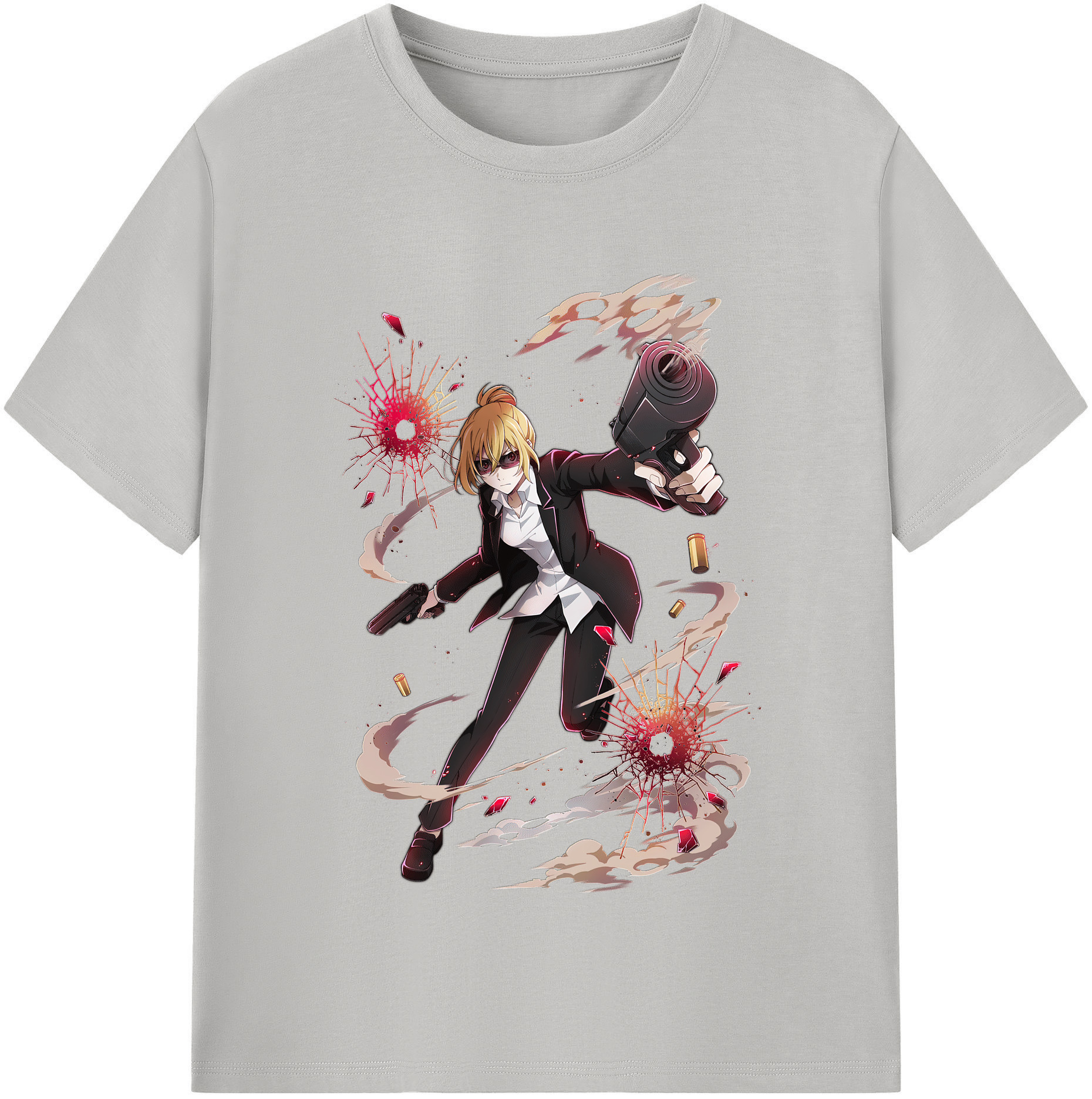 （画像用） 文豪ストレイドッグス Bungo Stray Dogs 綿100％半袖Tシャツ（フロントプリント）