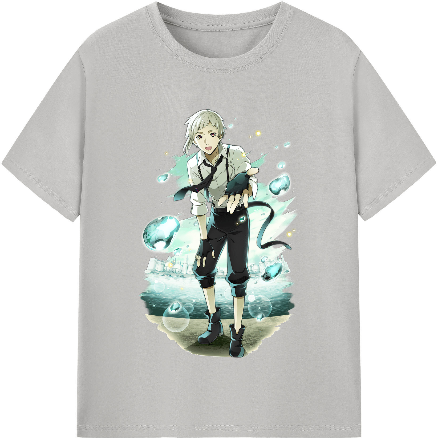 （画像用） 文豪ストレイドッグス Bungo Stray Dogs 綿100％半袖Tシャツ（フロントプリント）