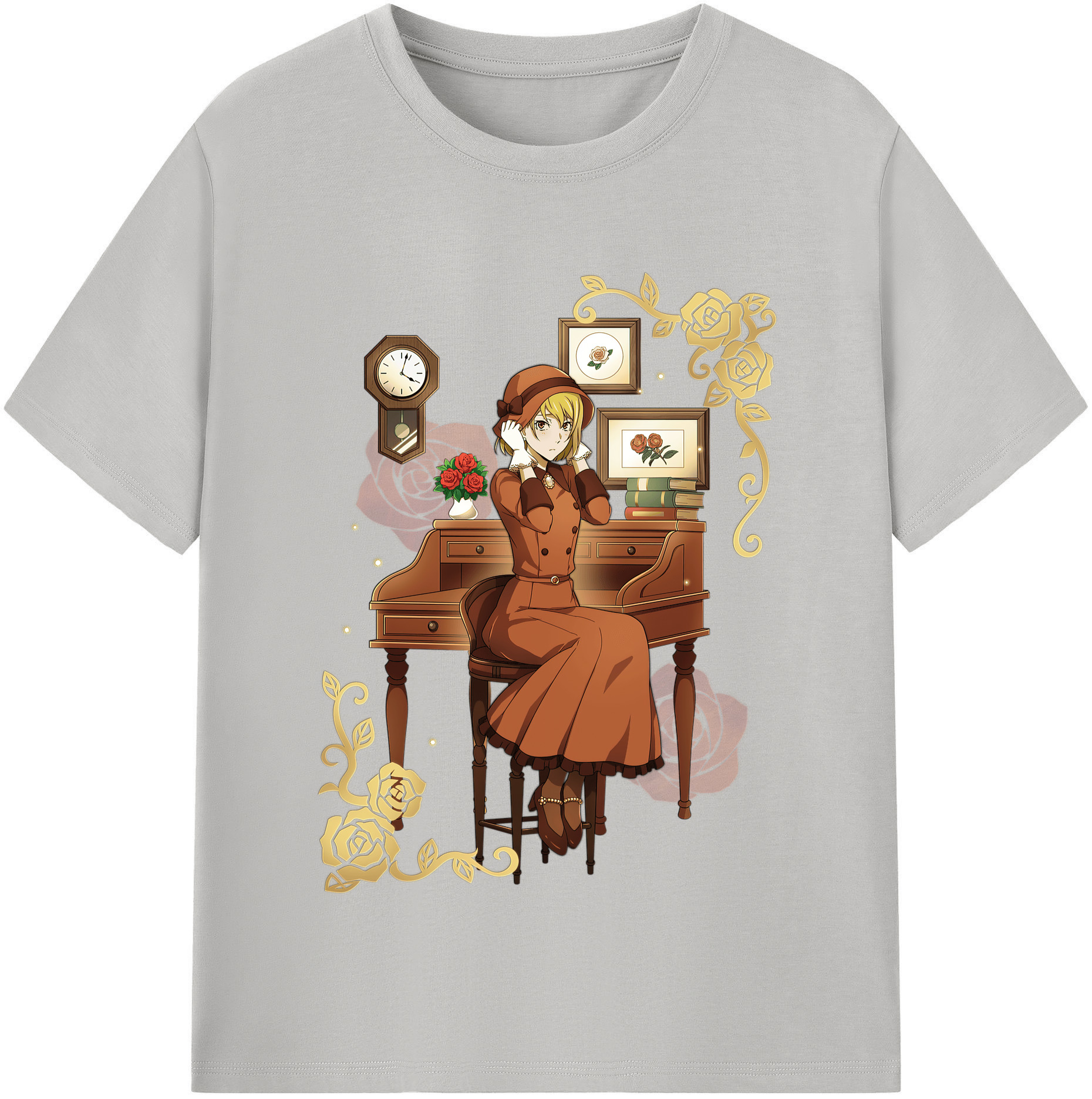 （画像用） 文豪ストレイドッグス Bungo Stray Dogs 綿100％半袖Tシャツ（フロントプリント）
