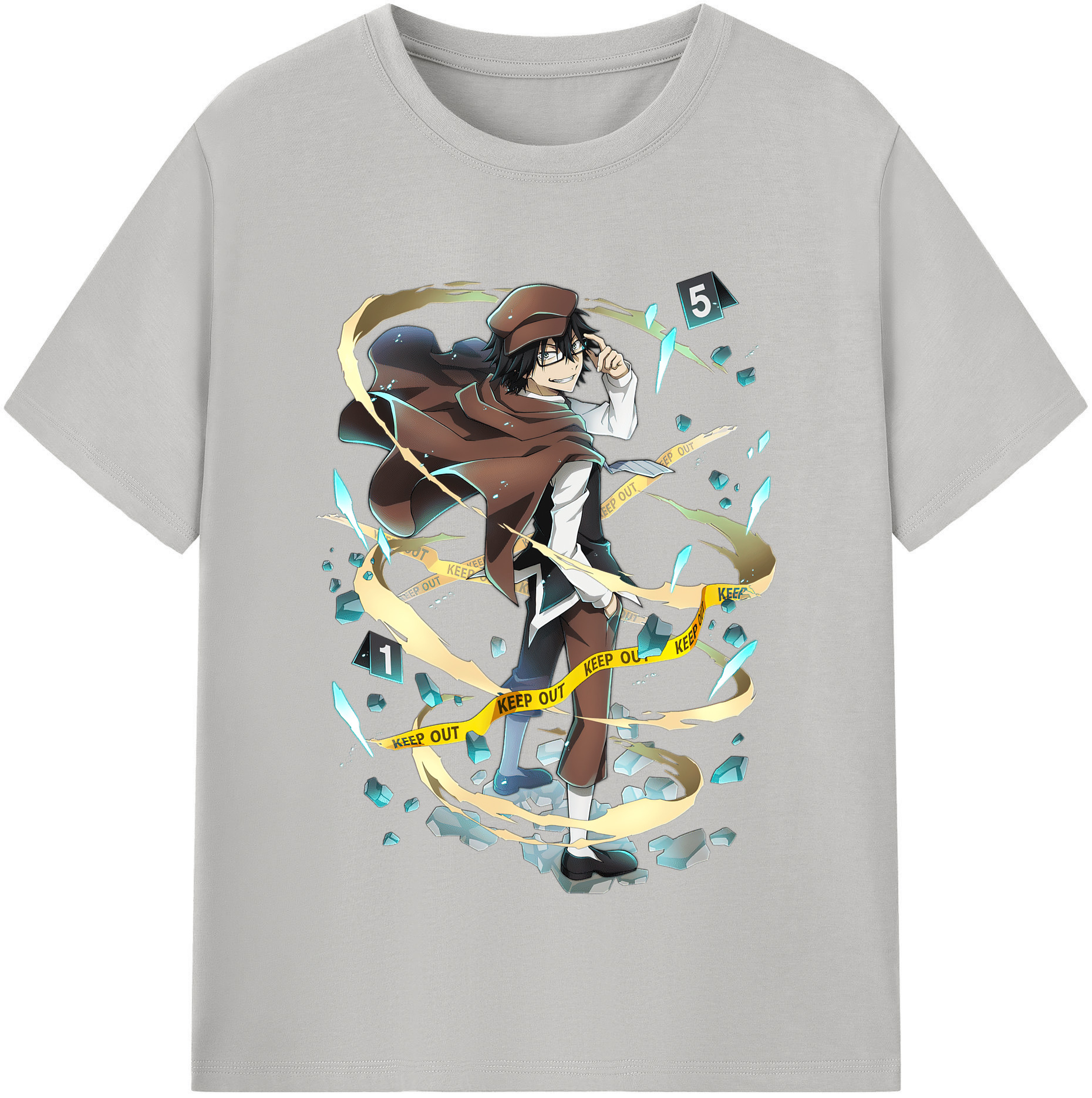 （画像用） 文豪ストレイドッグス Bungo Stray Dogs 綿100％半袖Tシャツ（フロントプリント）