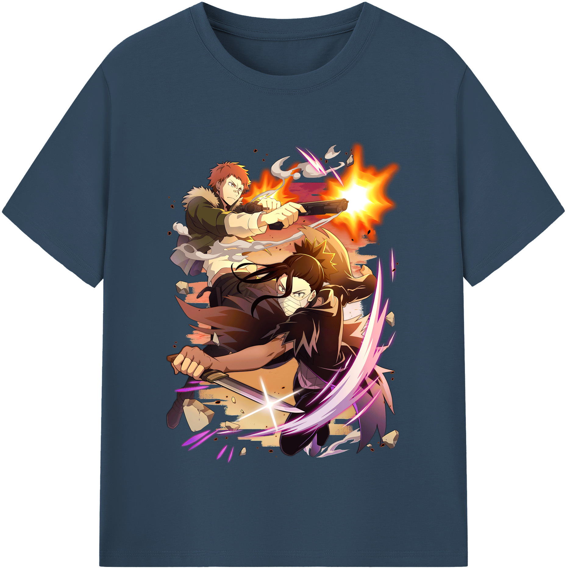 （画像用） 文豪ストレイドッグス Bungo Stray Dogs 綿100％半袖Tシャツ（フロントプリント）