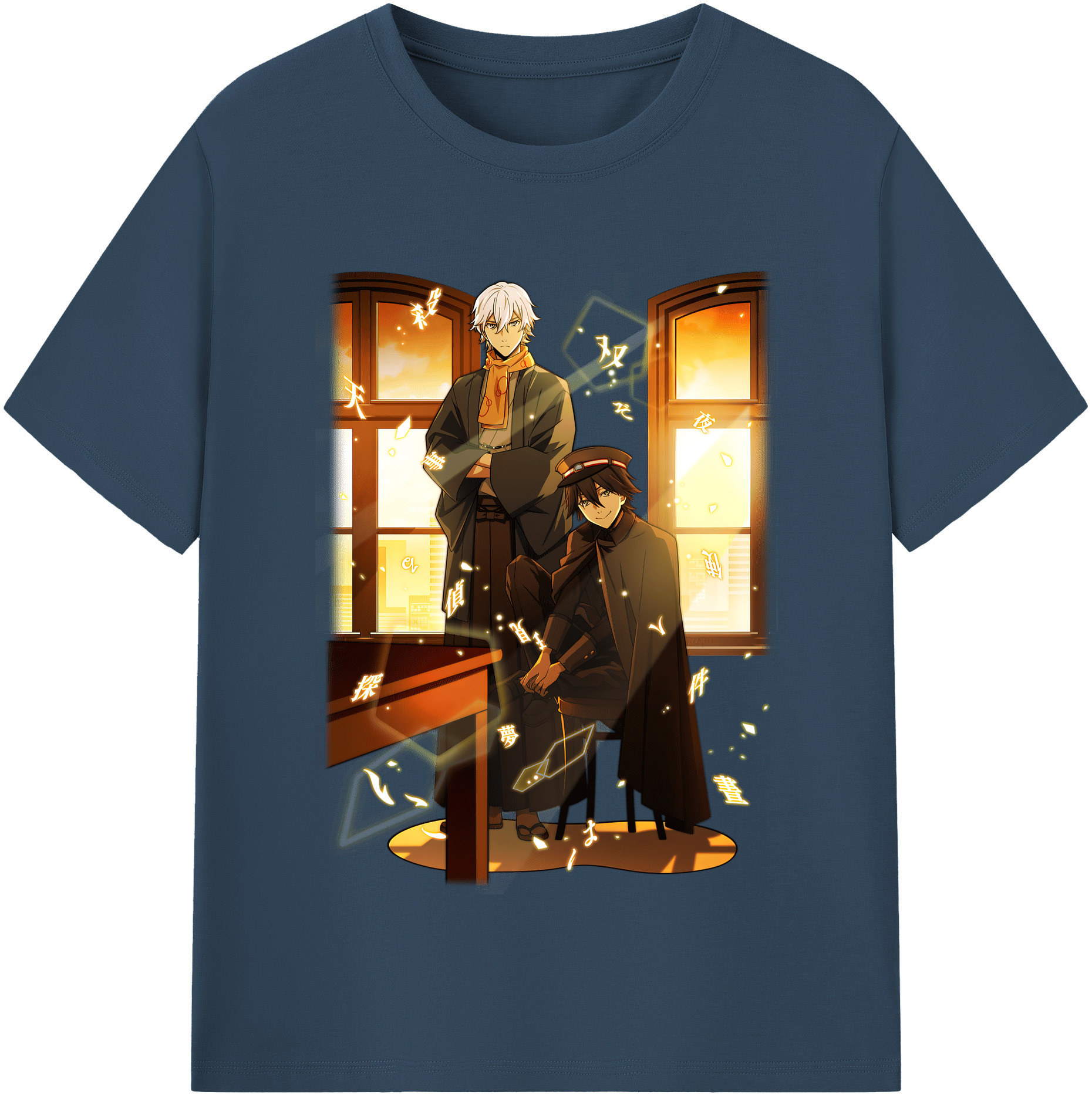 （画像用） 文豪ストレイドッグス Bungo Stray Dogs 綿100％半袖Tシャツ（フロントプリント）