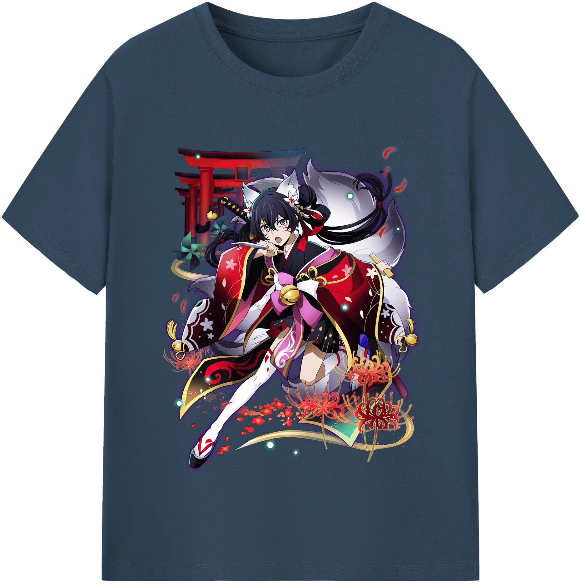 （画像用） 文豪ストレイドッグス Bungo Stray Dogs 綿100％半袖Tシャツ（フロントプリント）