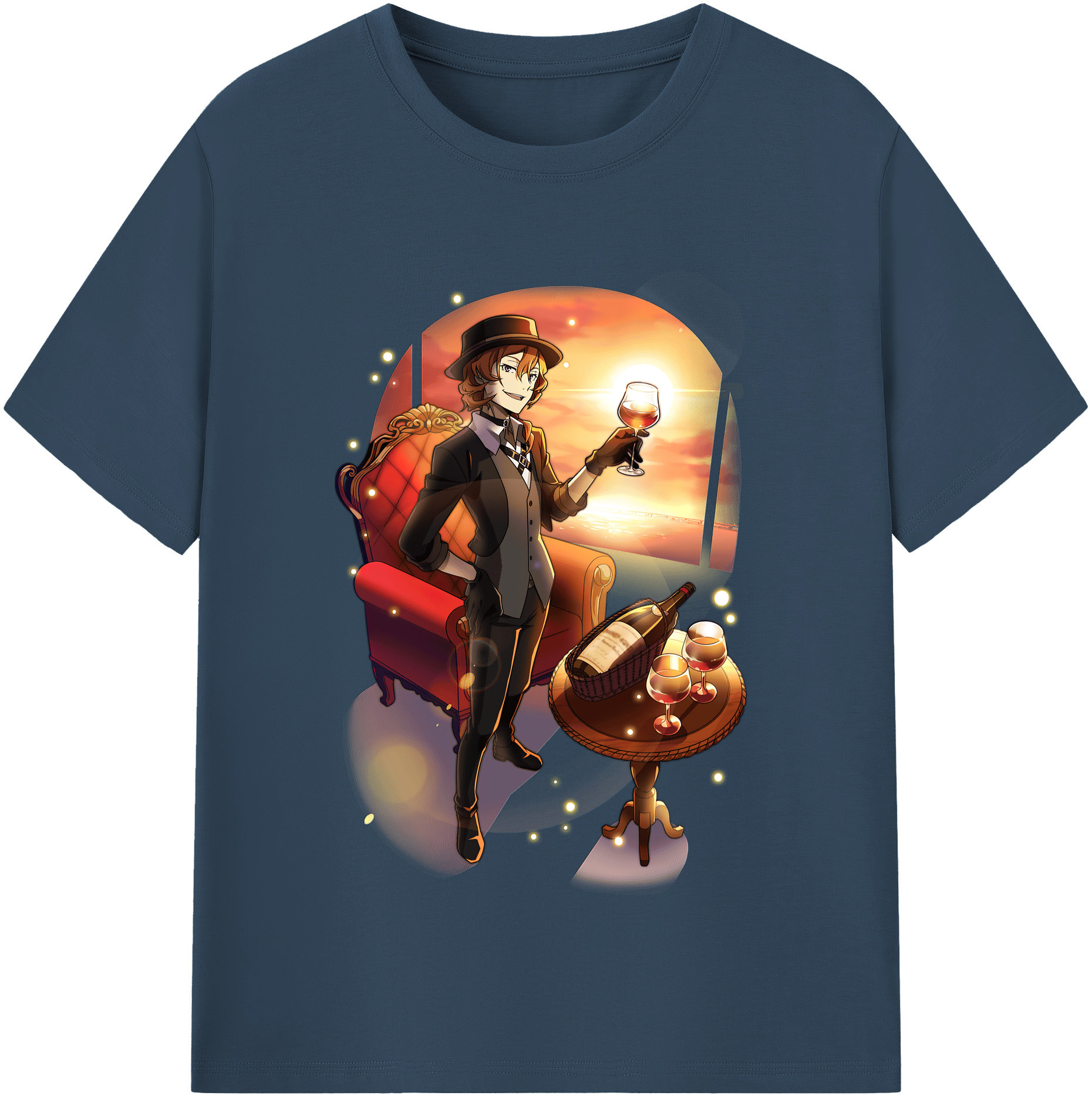 （画像用） 文豪ストレイドッグス Bungo Stray Dogs 綿100％半袖Tシャツ（フロントプリント）