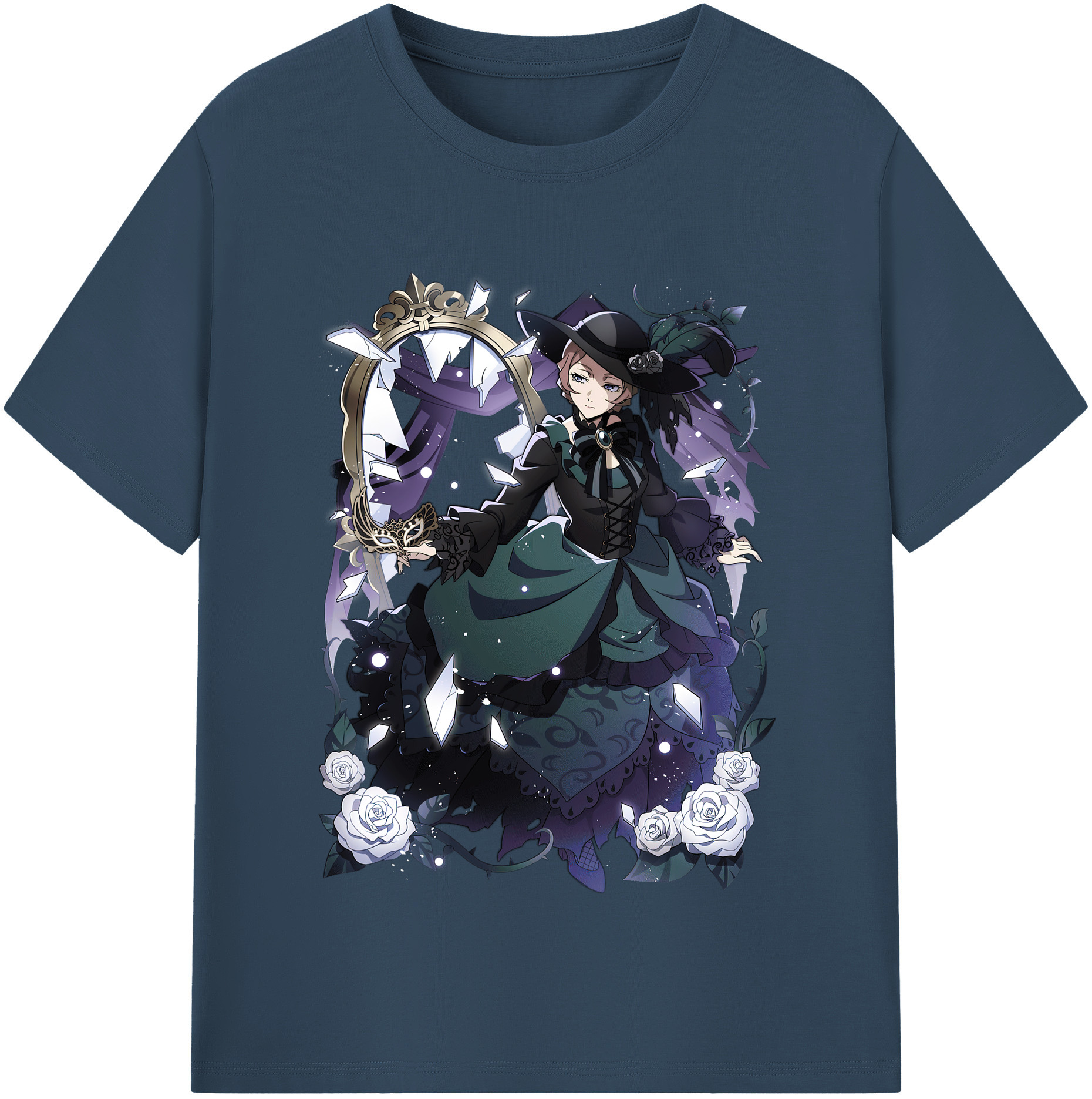 （画像用） 文豪ストレイドッグス Bungo Stray Dogs 綿100％半袖Tシャツ（フロントプリント）