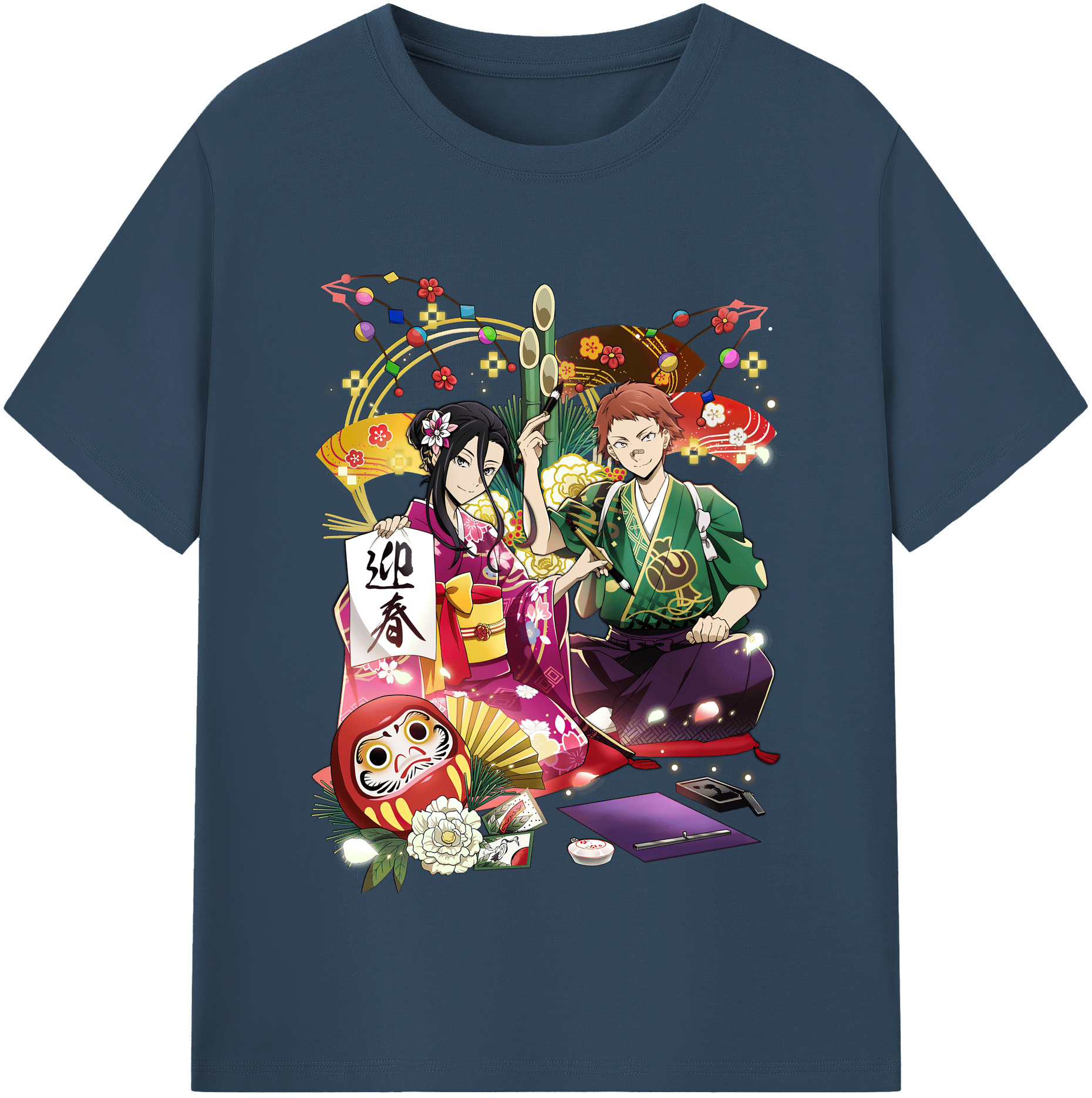 （画像用） 文豪ストレイドッグス Bungo Stray Dogs 綿100％半袖Tシャツ（フロントプリント）