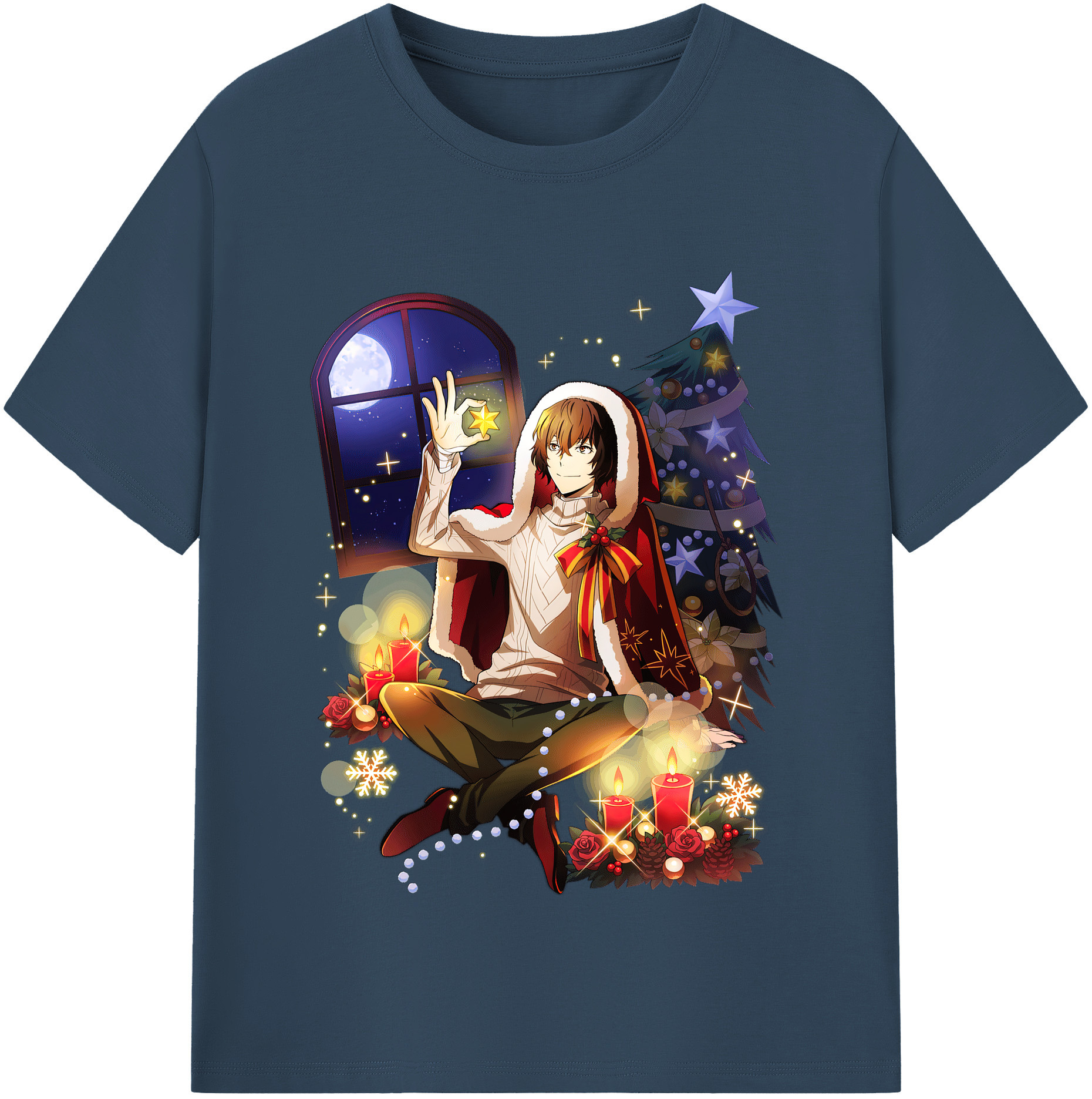 （画像用） 文豪ストレイドッグス Bungo Stray Dogs 綿100％半袖Tシャツ（フロントプリント）