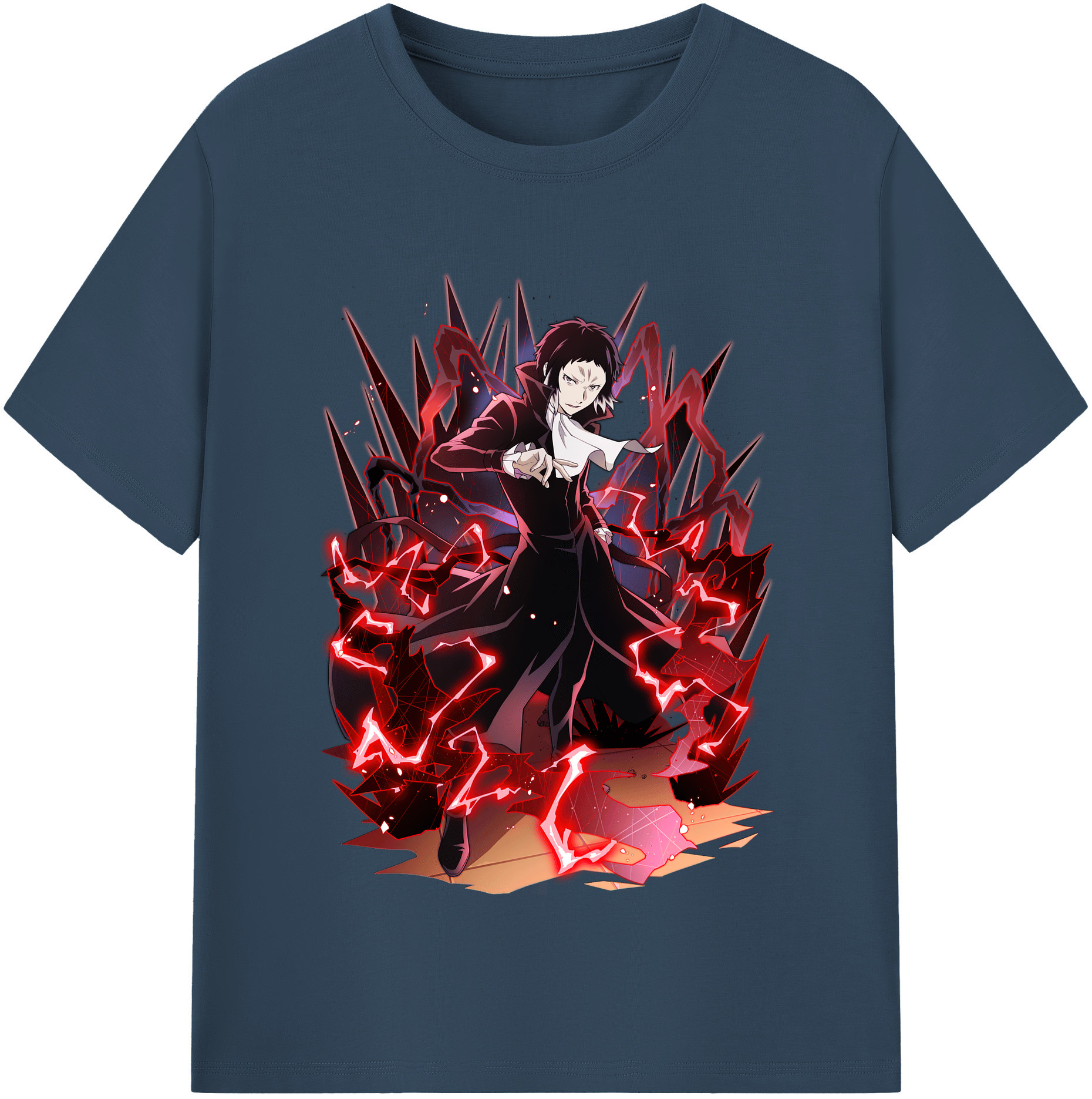 （画像用） 文豪ストレイドッグス Bungo Stray Dogs 綿100％半袖Tシャツ（フロントプリント）