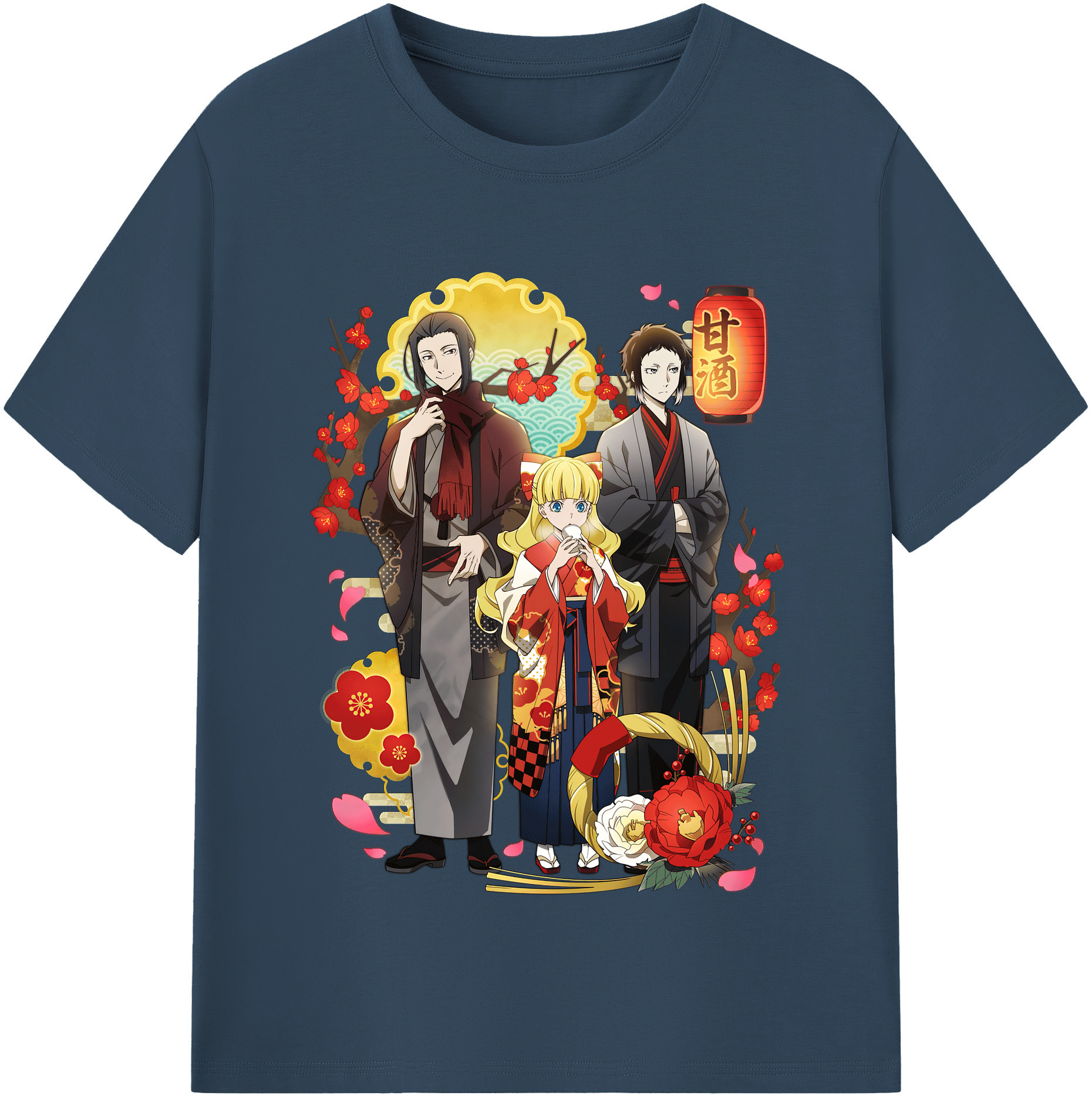 （画像用） 文豪ストレイドッグス Bungo Stray Dogs 綿100％半袖Tシャツ（フロントプリント）