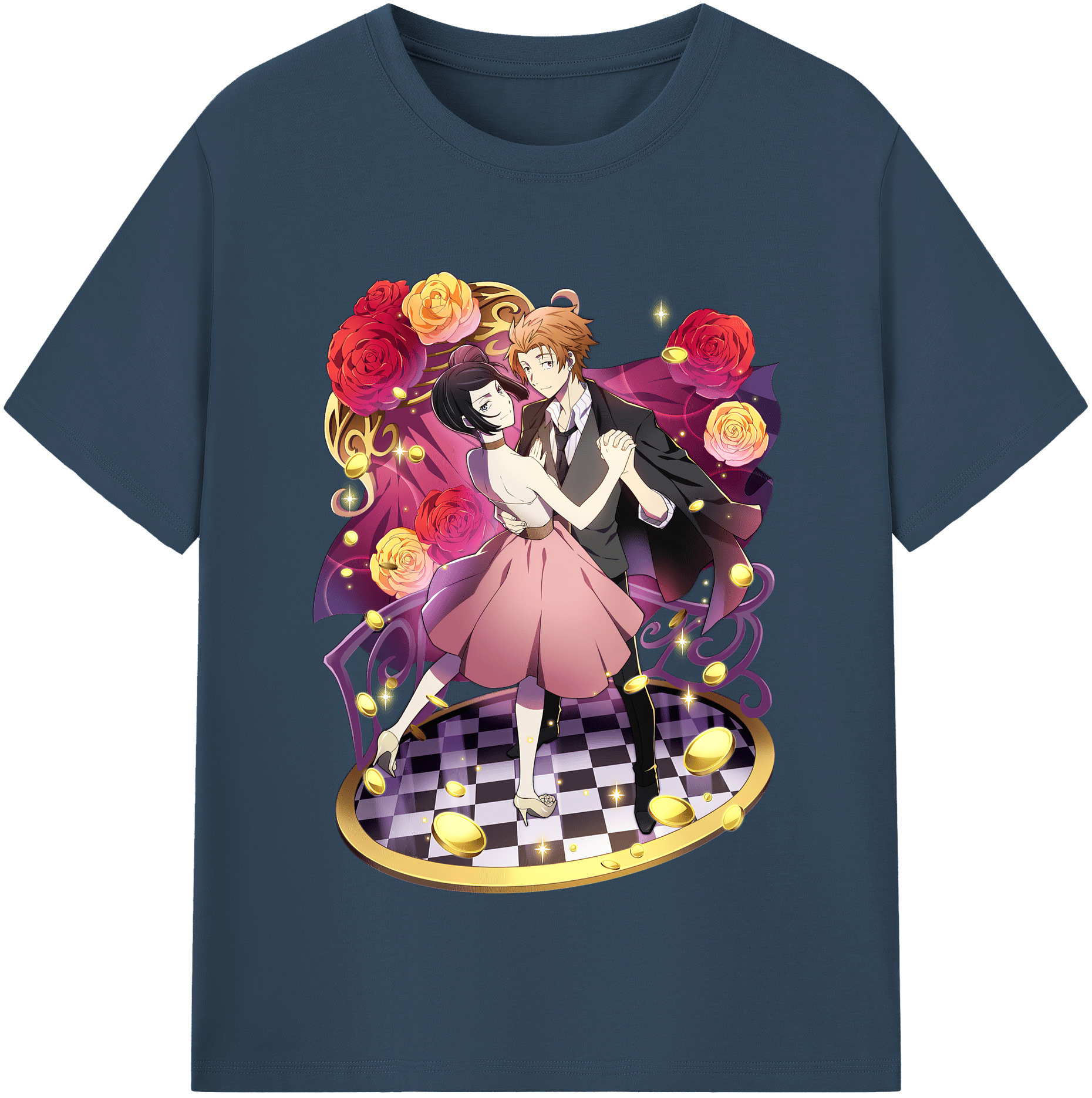 （画像用） 文豪ストレイドッグス Bungo Stray Dogs 綿100％半袖Tシャツ（フロントプリント）